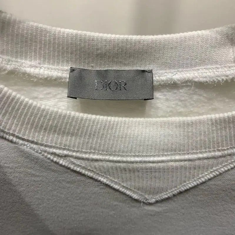 Dior White Cotton Men's Sweatshirt XL Size .