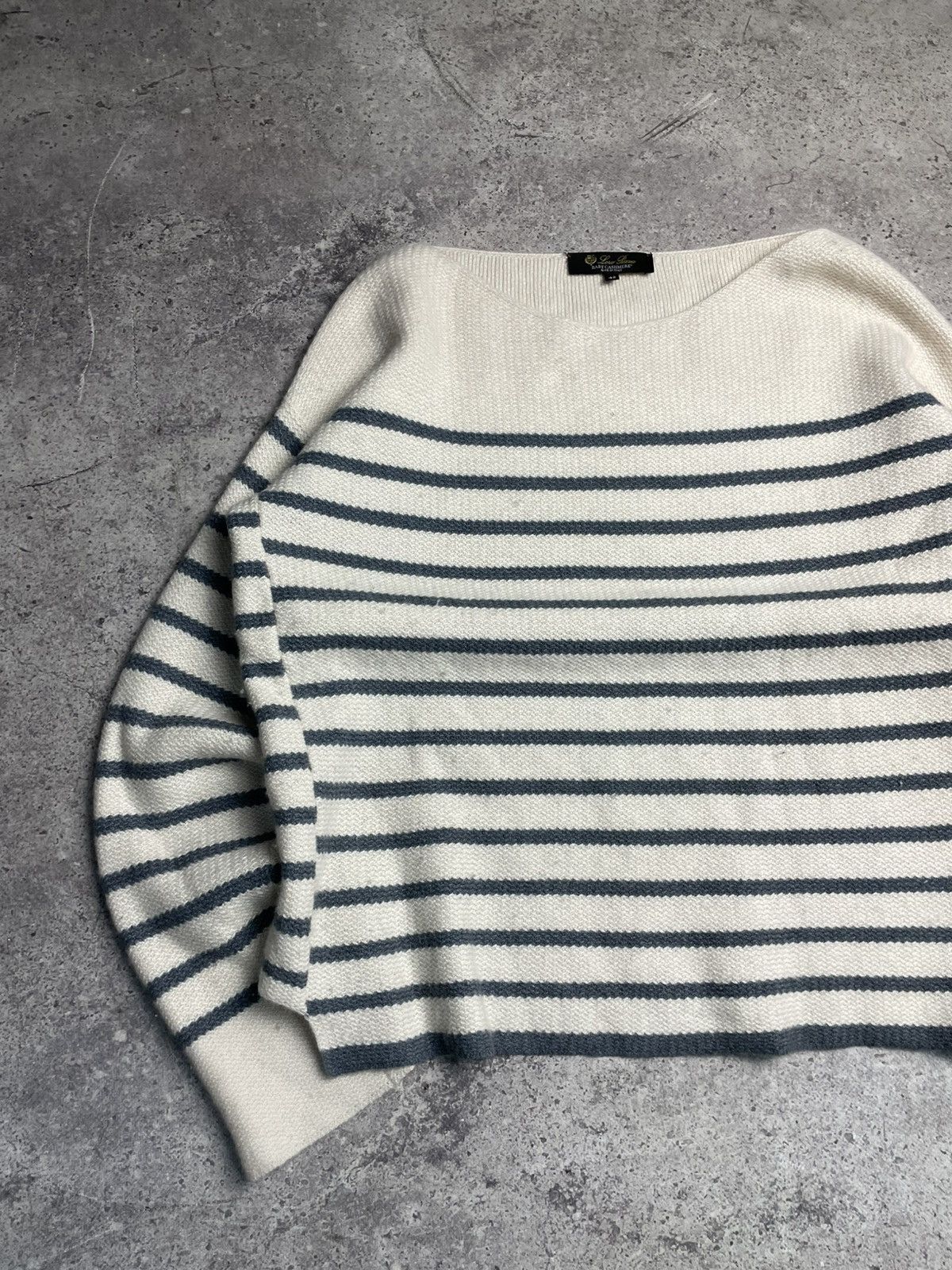 Loro Piana Loro Piana Baby Cashmere Striped Mezzocollo Sweater Size M / US 6-8 / IT 42-44 - 2 Thumbnail