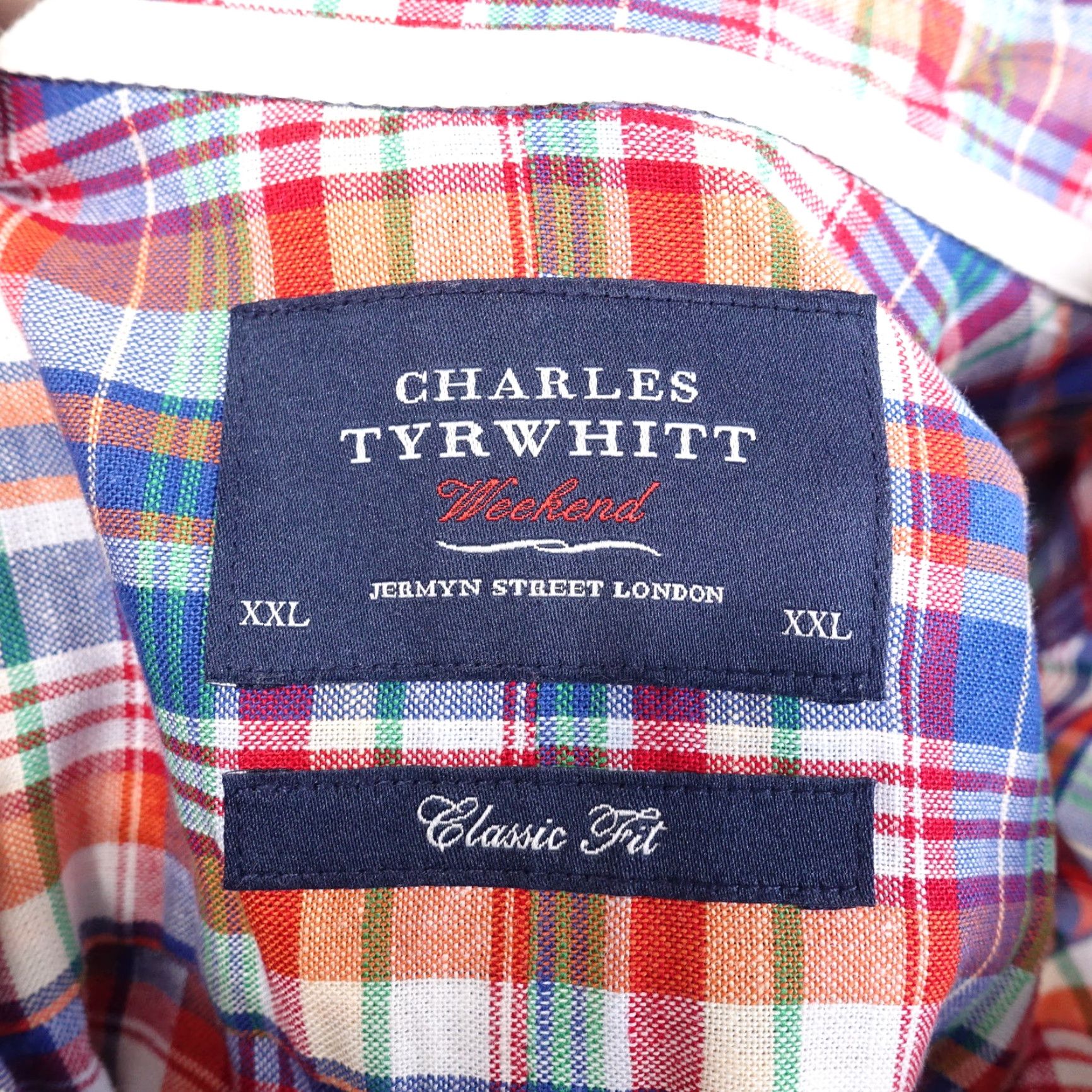 Charles Tyrwhitt Vintage Charles Tyrwhitt Men's 2XL Plaid Linen Blend Casual Button-Down Shirt Size US XXL / EU 58 / 5 - 6 Thumbnail