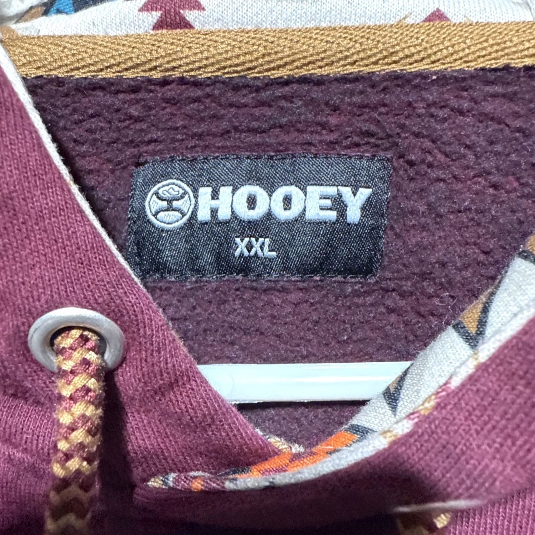 Vintage HOOEY LADIES MONTERREY MAROON HOODIE AZTEC PRINT SIZE XXL Hoodie Womens Regular Fleece Pullover Hooded Pockets Aztec Activewear Size XXL / US 16-18 / IT 52-54 - 5 Thumbnail