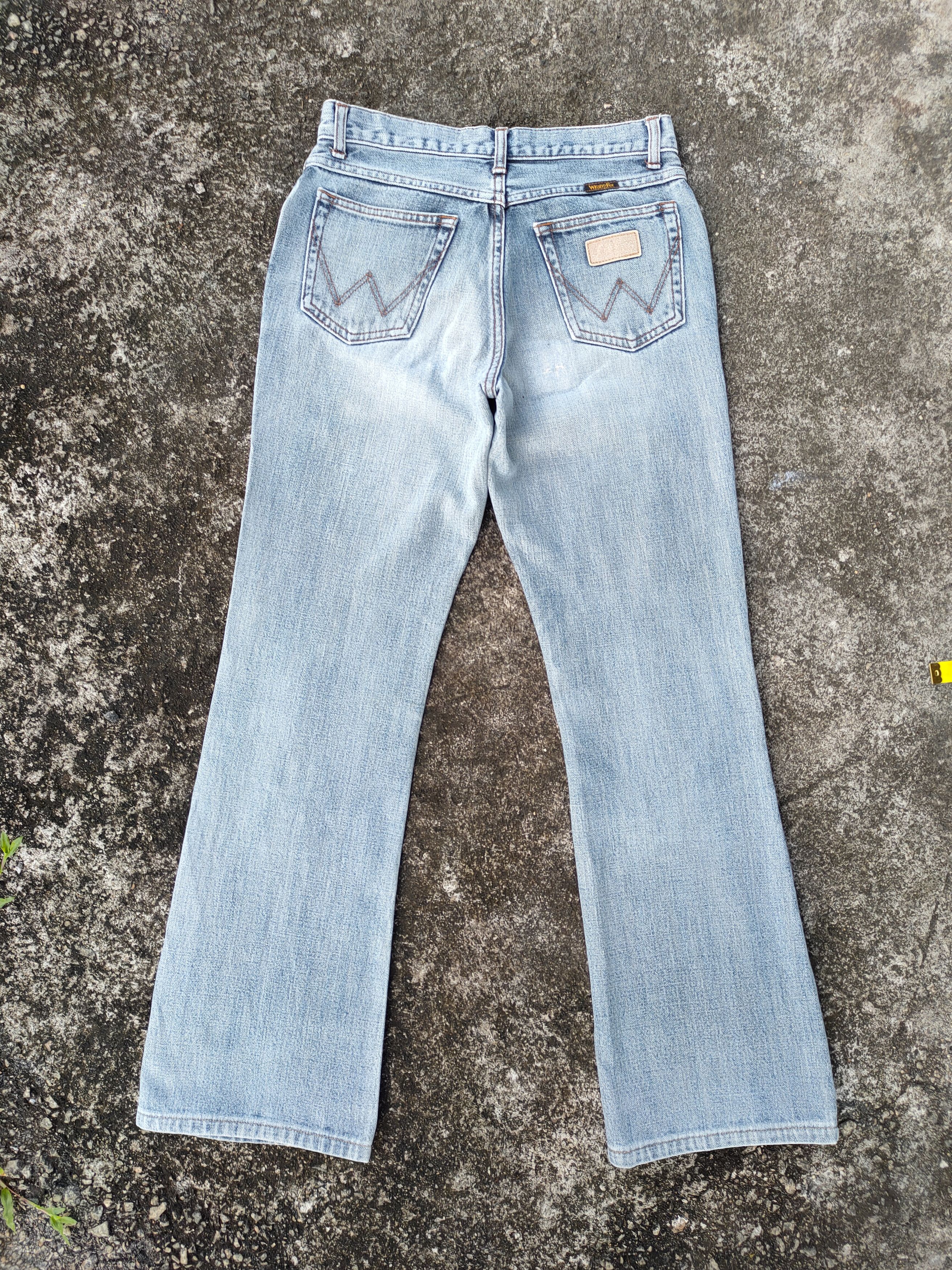 Jean × Vintage × Wrangler FLARE VINTAGE WRANGLER FADED JEANS DENIM PANTS Size US 28 / EU 44 - 2 Thumbnail