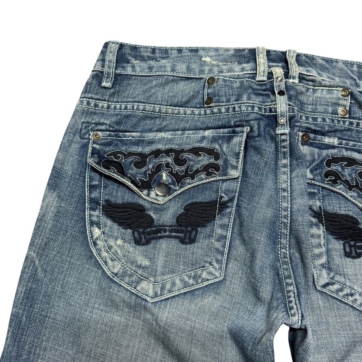 Robins Jeans Robins Jeans Embroidery Denim Flare Jeans Size US 33 - 11 Thumbnail