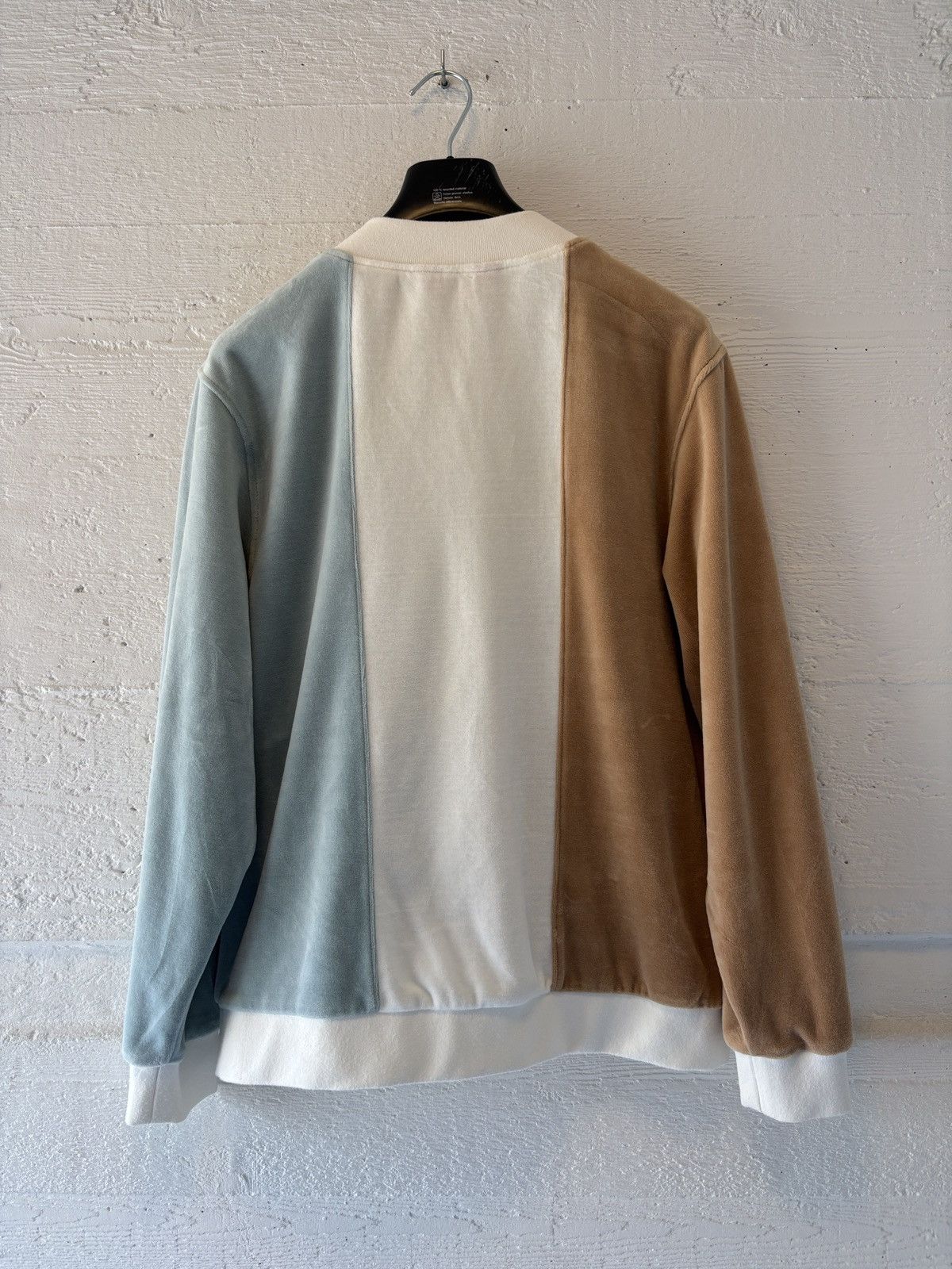 Supreme SS18 Supreme Velour Zip Up Jacket Tan Blue Small 2018 Size US M / EU 48-50 / 2 - 5 Thumbnail