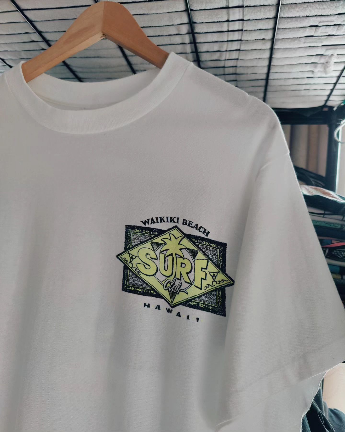 Vintage vintage 90s - Surf Club - Waikiki Beach, Hawaii 🏝️ Size US XL / EU 56 / 4 - 5 Thumbnail