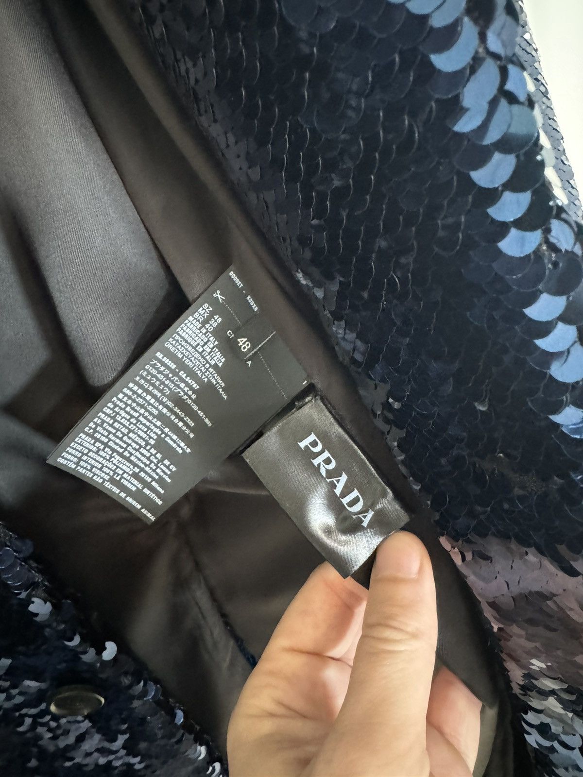 Prada 8200€ Prada BNWT men’s Sequin Cappotto Paillettes coat 48 M Size US M / EU 48-50 / 2 - 6 Thumbnail