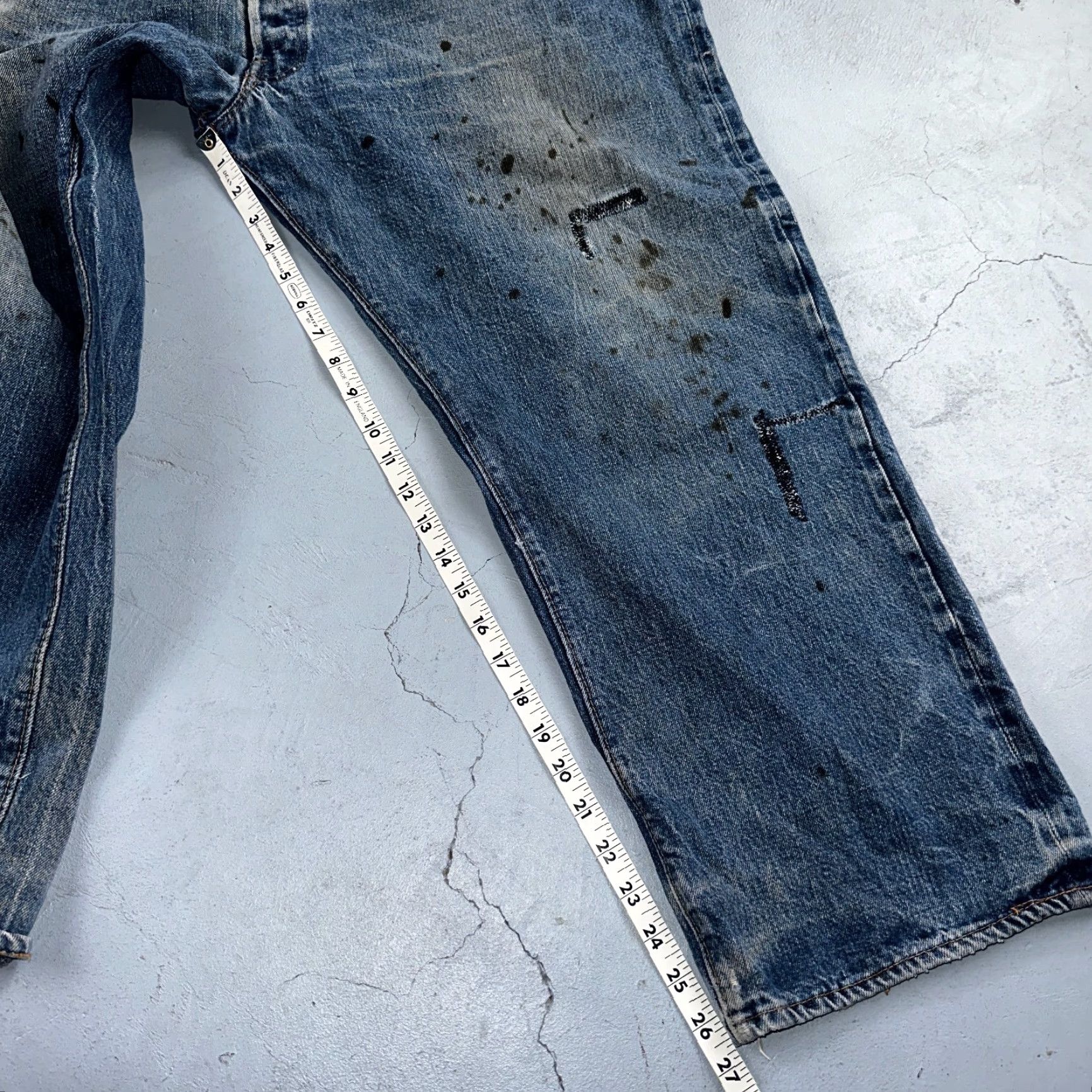 Levi's Levi's 501 Vintage 70s Jeans Men Medium Wash Redline Selvedge USA Distressed Cotton Straight Size US 32 / EU 48 - 7 Thumbnail