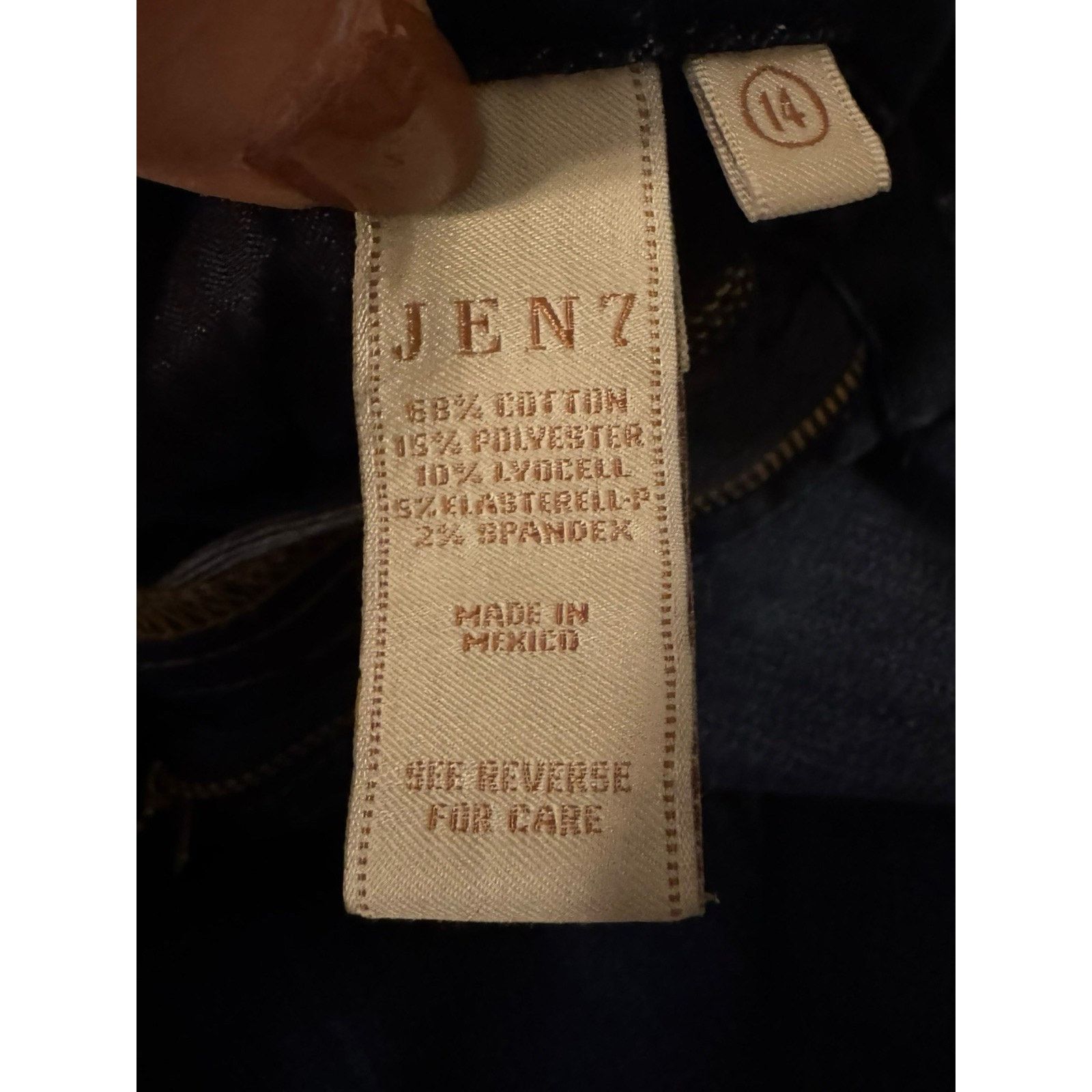 7 For All Mankind JEN7 By 7 For All Mankind Legging Ankle Jeans Dark Wash Size 36" / US 14 / IT 50 - 8 Thumbnail