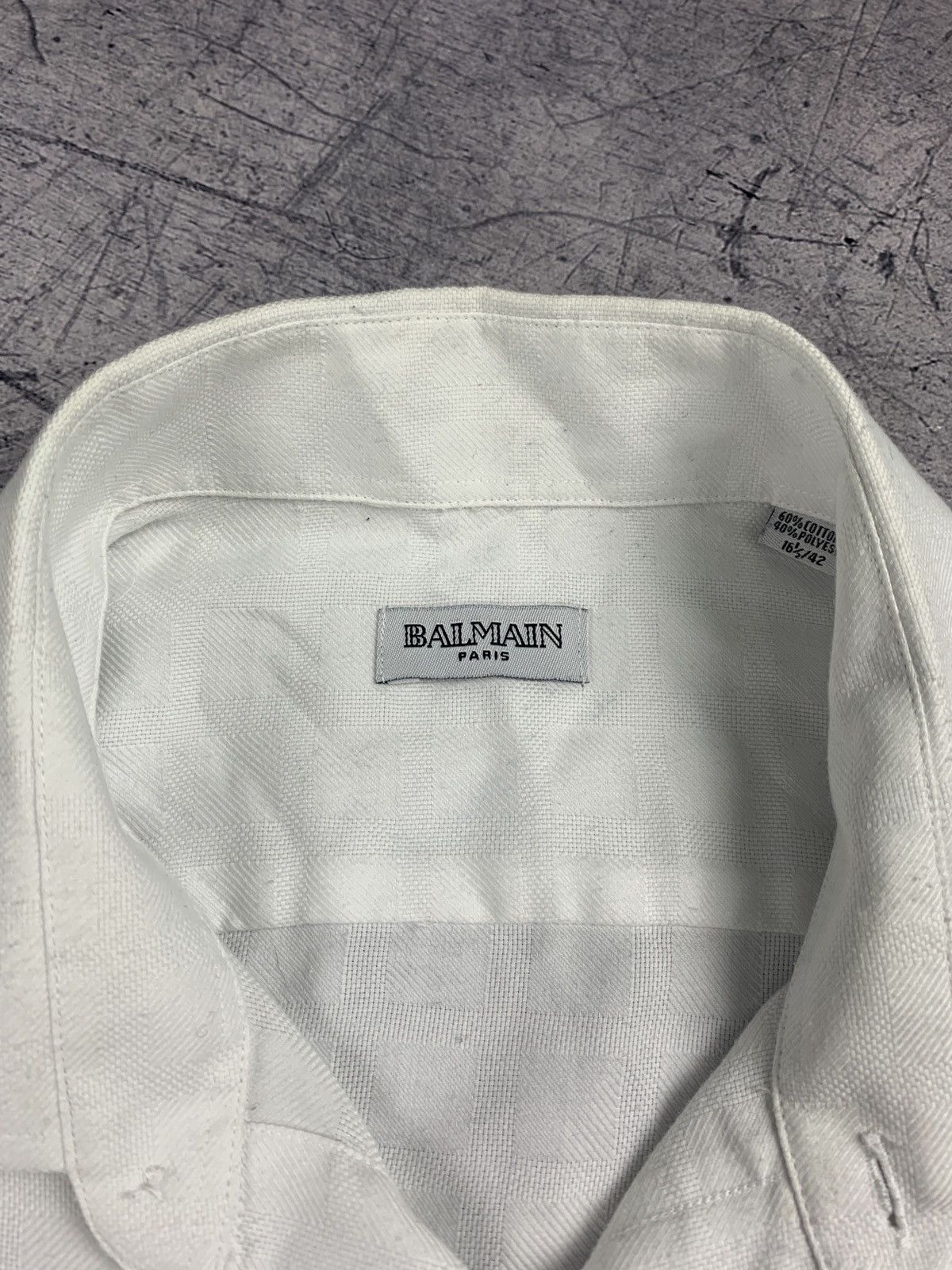 Balmain Designer Balmain White Classic Formal Shirt Button Ups Size US XS / EU 42 / 0 - 5 Thumbnail