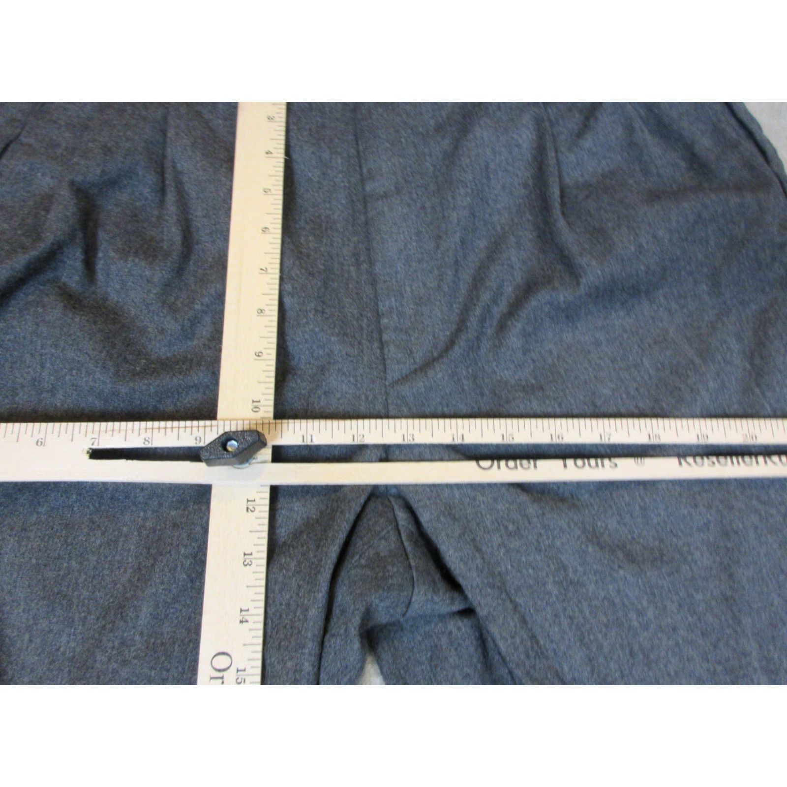 Zanella Zanella Pants Mens 35x30 Gray Dress Slacks Wool Pleated Cuffed Made In Italy Size US 35 - 4 Thumbnail