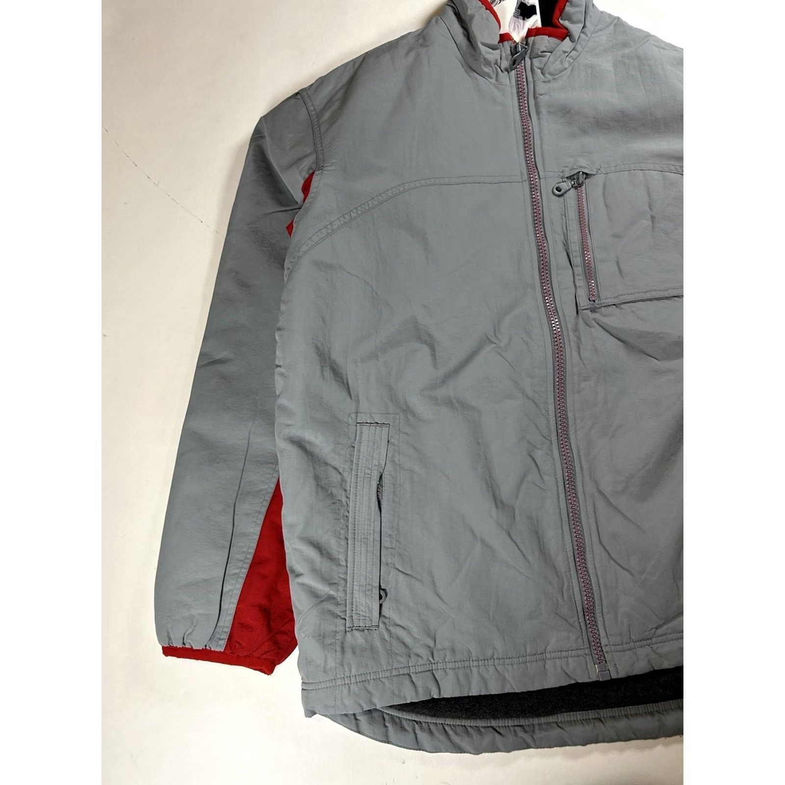 Mossimo VINTAGE Mossimo Jacket Fleece Liner Zip Up Medium Can Large Gray/Red Unisex Adults Size US L / EU 52-54 / 3 - 4 Thumbnail