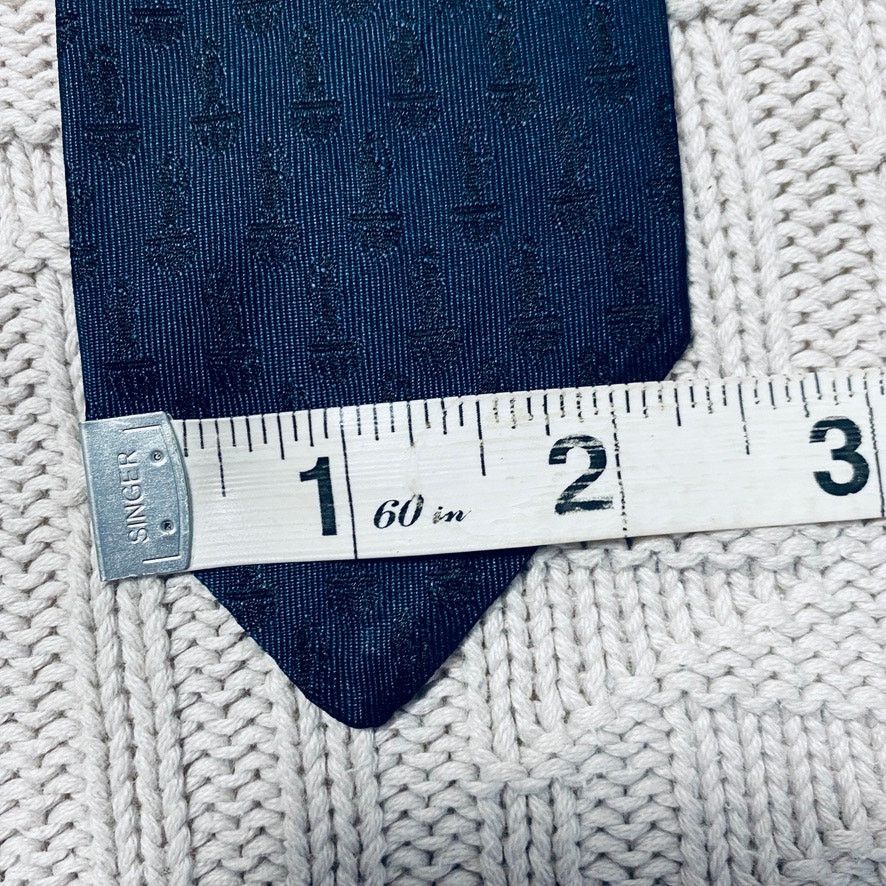 Bloomingdale's Vintage Bloomingdale's navy silk tie Size ONE SIZE - 5 Thumbnail