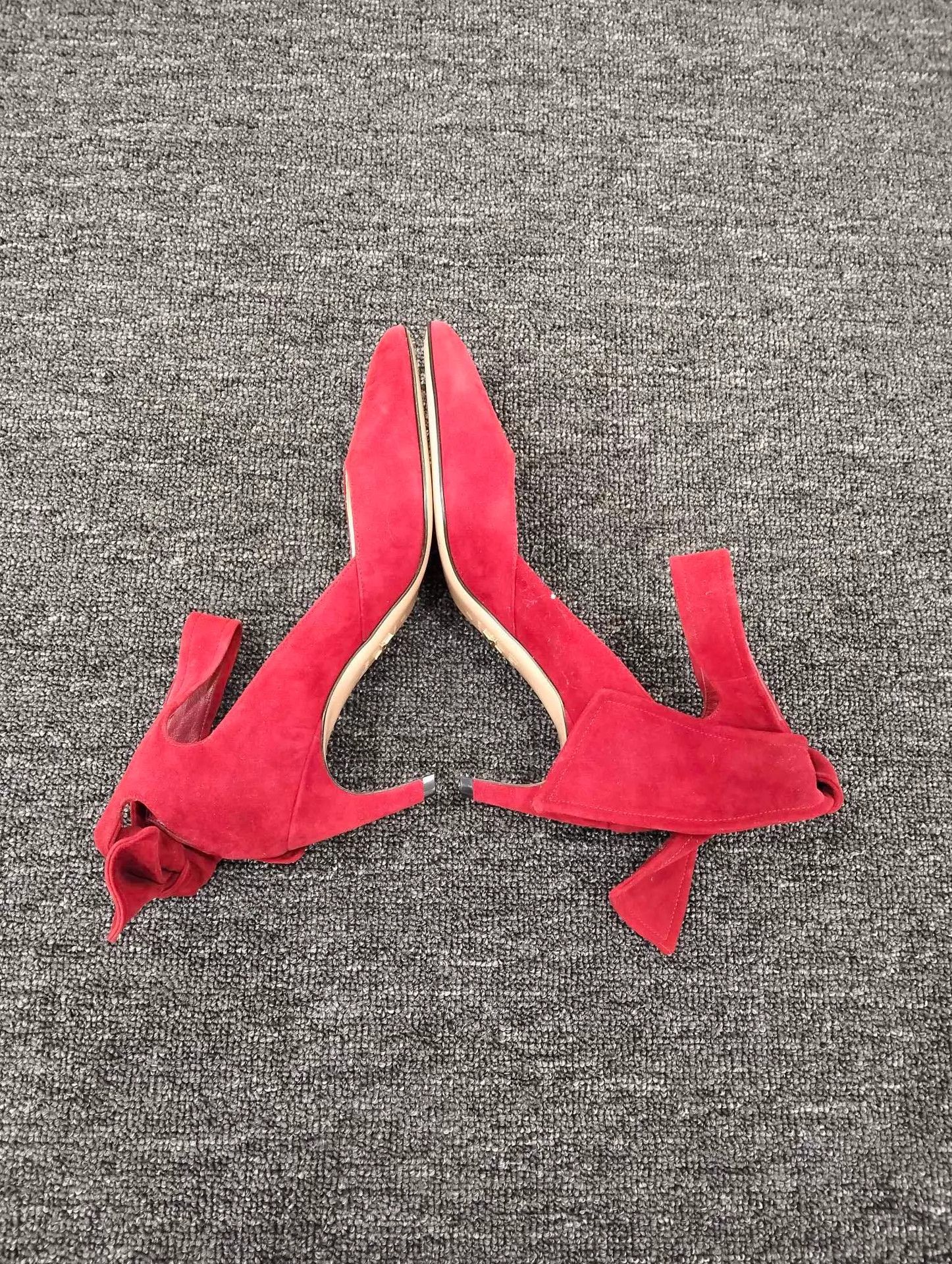 Dior DIOR red pointed toe heels size 37 Size US 6 / IT 36 - 2 Thumbnail