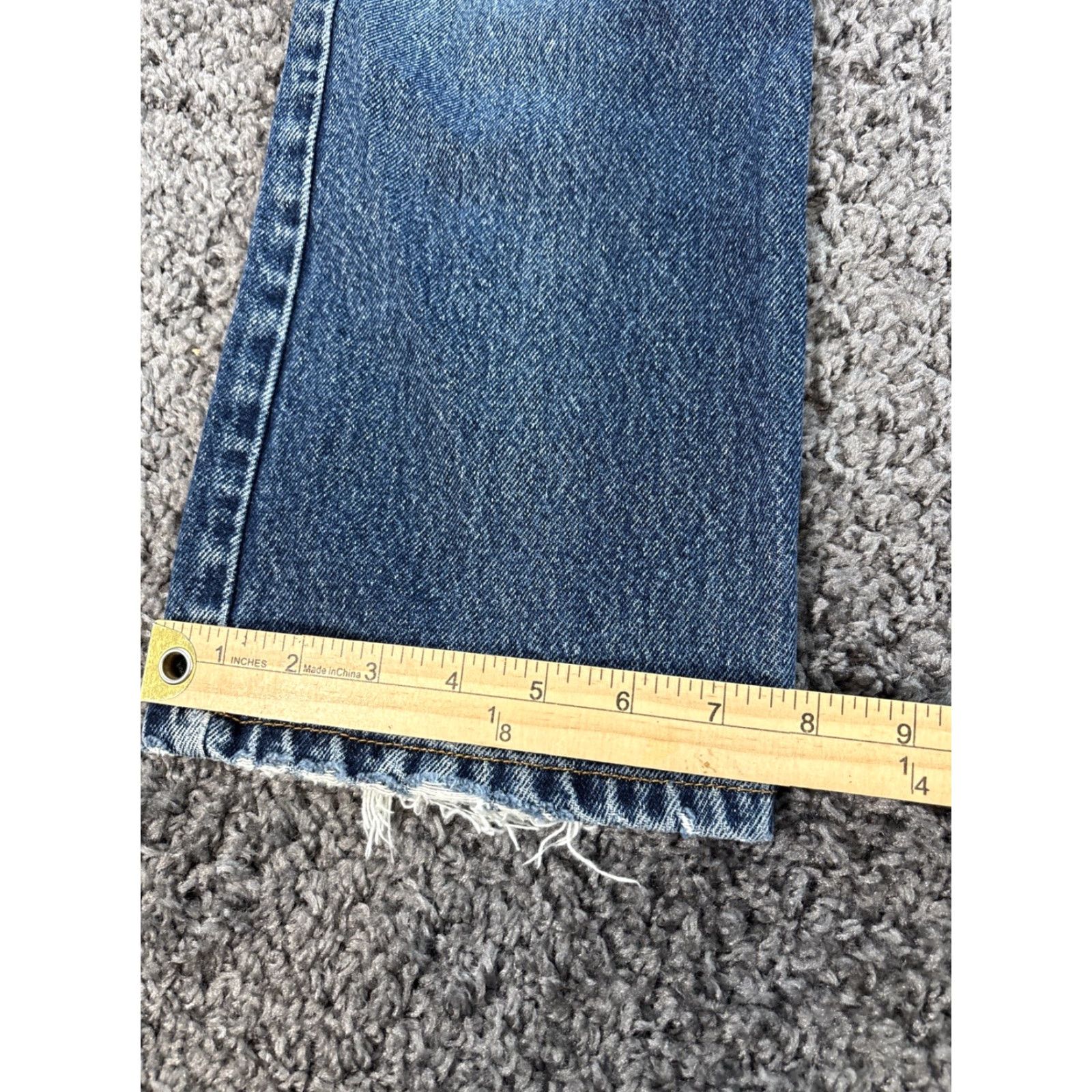 Express VINTAGE Express Jeans Womens 26x30 Stonewash Blue Med Wash Frayed 90s Mens/ Womens? Size 26" / US 2 / IT 38 - 3 Thumbnail