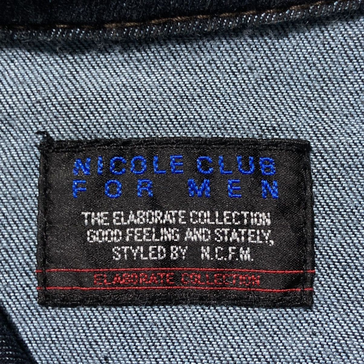 Nicole Club 2000s Nicole Club For Men Biker Denim Jacket Blue Indigo Size US M / EU 48-50 / 2 - 15 Thumbnail
