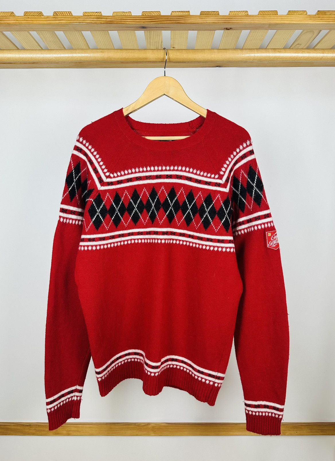 Diesel × Vintage Vintage DIESEL Wool Red Sweater Size US XXL / EU 58 / 5 - 1 Thumbnail