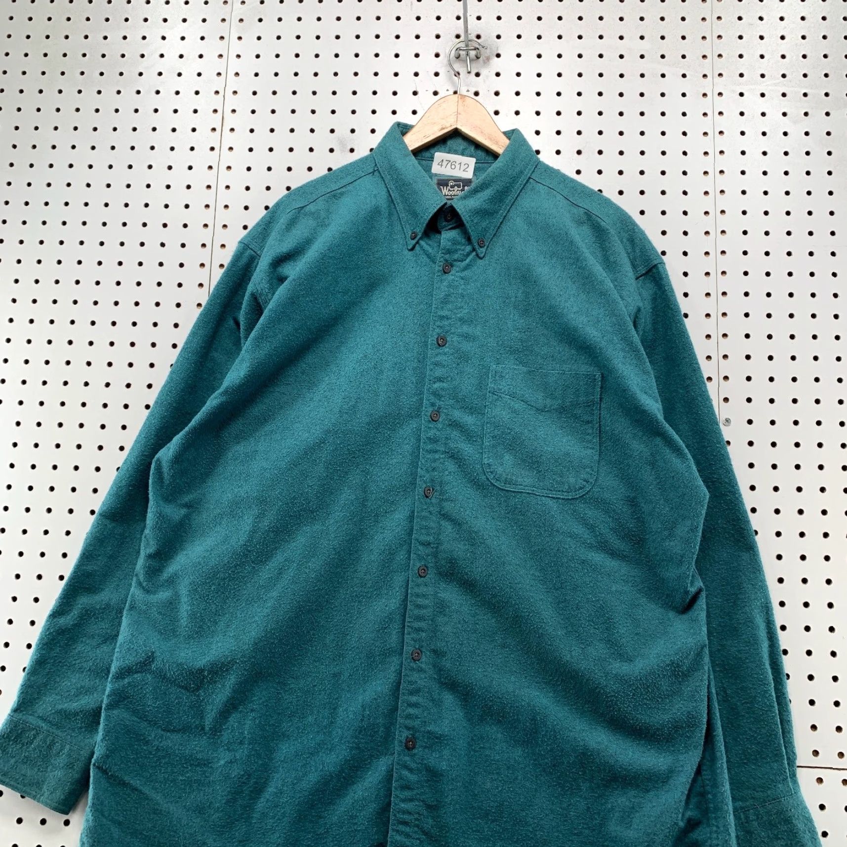 Vintage Woolrich Button-Up Shirt Mens XL Teal Long Sleeve Heavyweight Workwear USA Size US XL / EU 56 / 4 - 4 Thumbnail