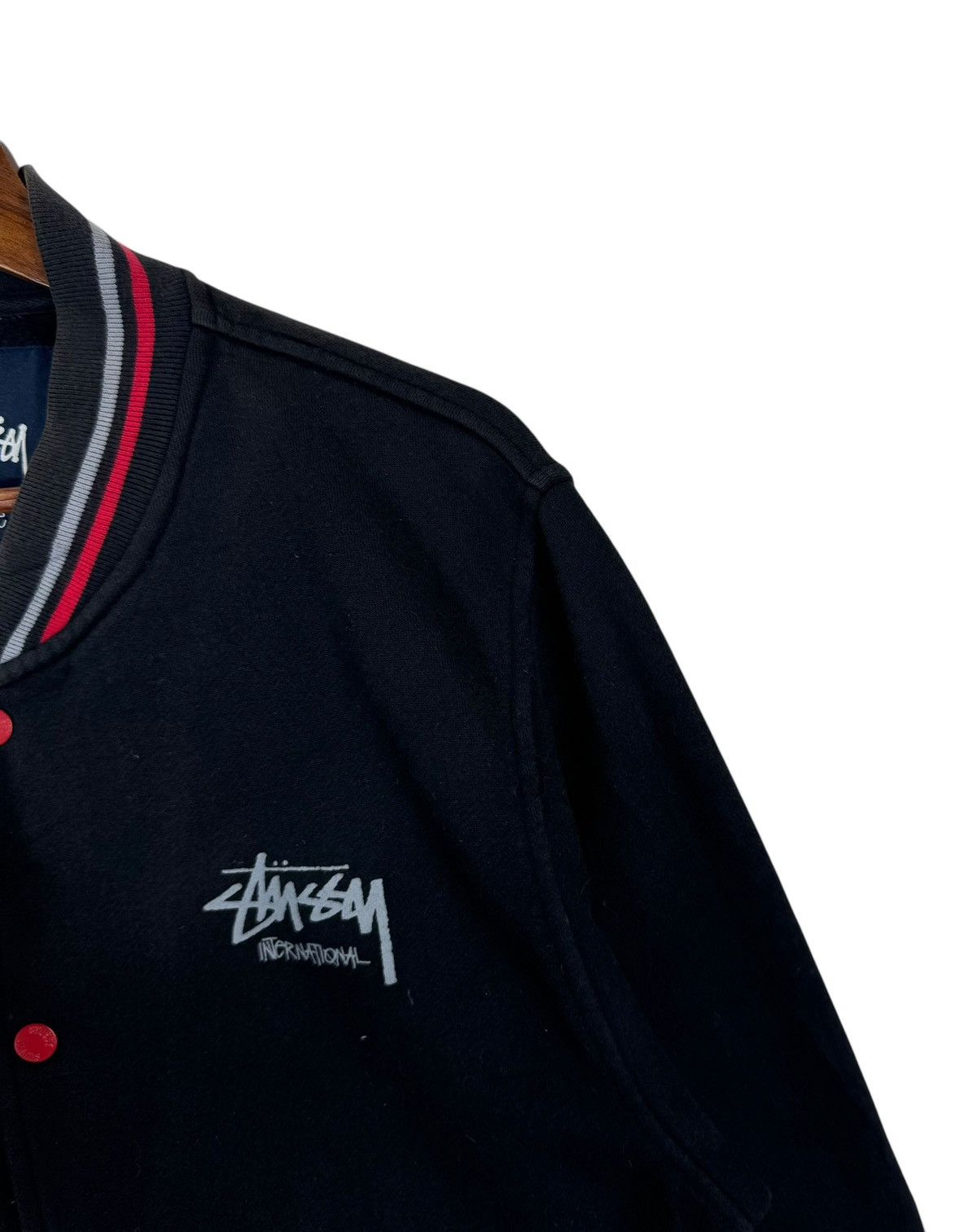 Stussy × Vintage VINTAGE STUSSY INTERNATIONAL VARSITY COTTON SWEATER Size US M / EU 48-50 / 2 - 6 Thumbnail