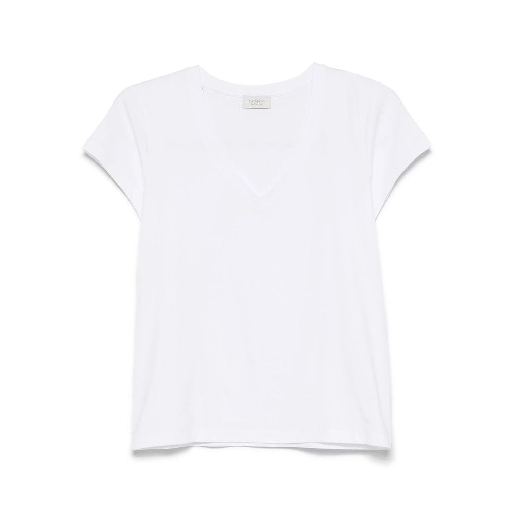 Mazzarelli Mazzarelli WHITE Tops - T-shirts & Jerseys Size XS / US 0-2 / IT 36-38 - 1 Thumbnail