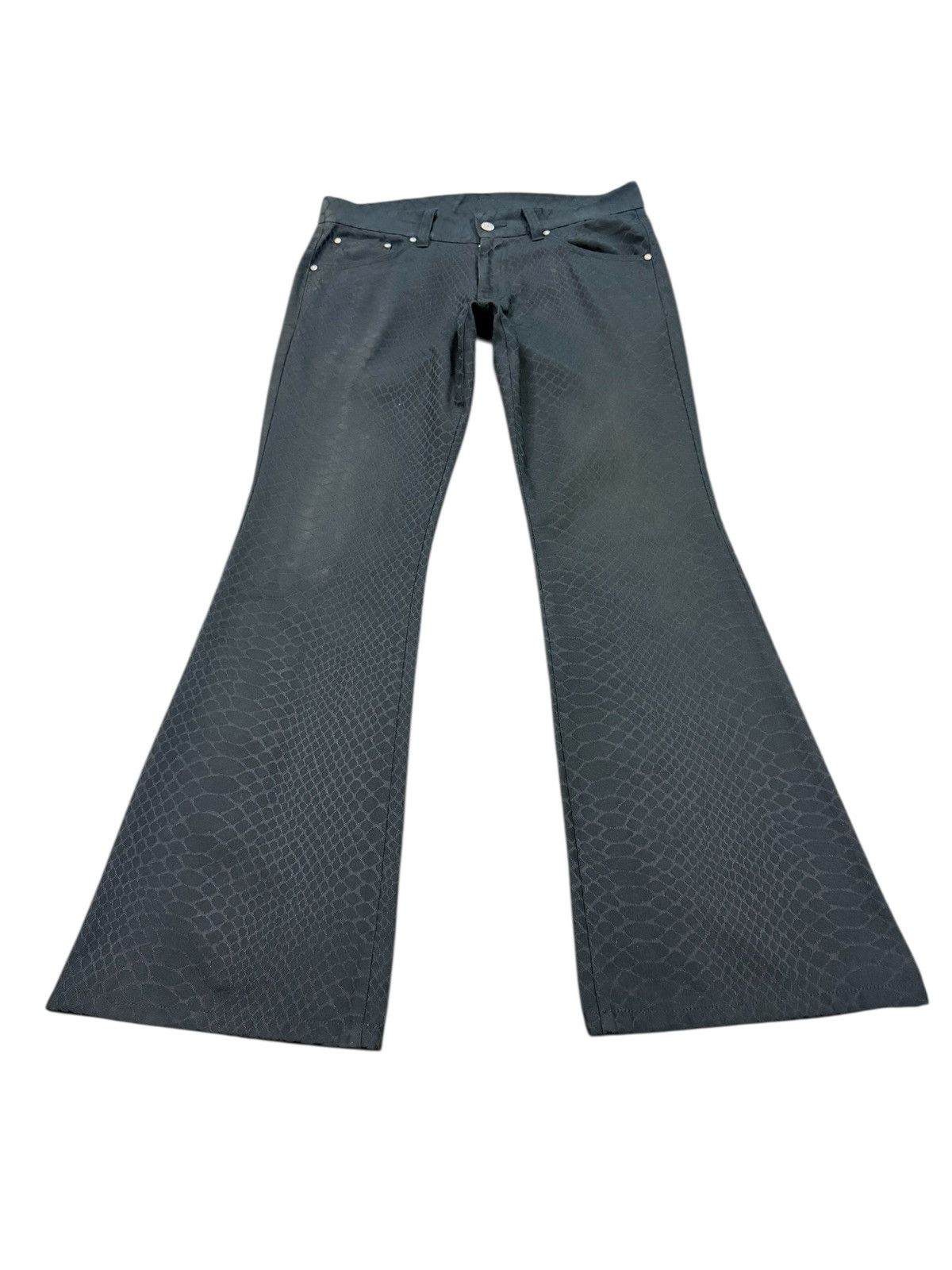 Tornado Mart RARE TORNADO MART SNAKE PRINTED FLARE PANT Size US 32 / EU 48 - 3 Thumbnail