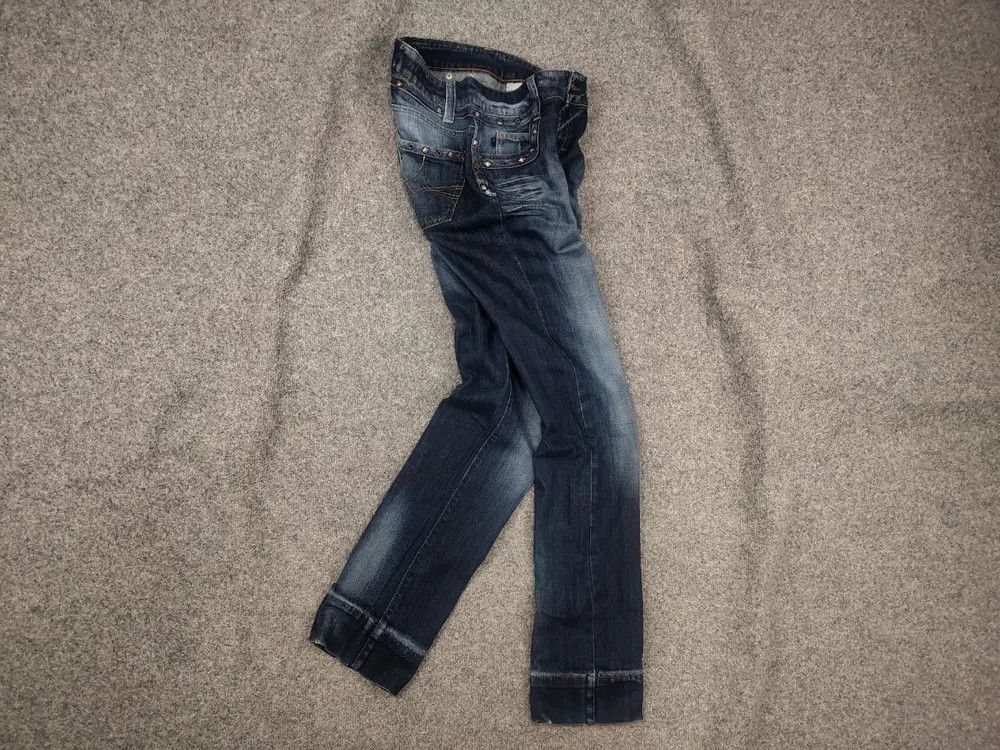 Just Cavalli Vintage 90's Just Cavalli Faded Denim Logo Jeans Y2K Style Size US 30 / EU 46 - 1 Thumbnail