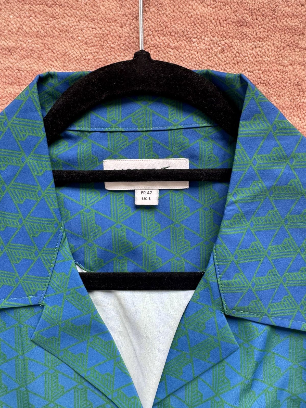 Lacoste Lacoste Ombré Gradient Botega Green Print Button Down Size US L / EU 52-54 / 3 - 4 Thumbnail