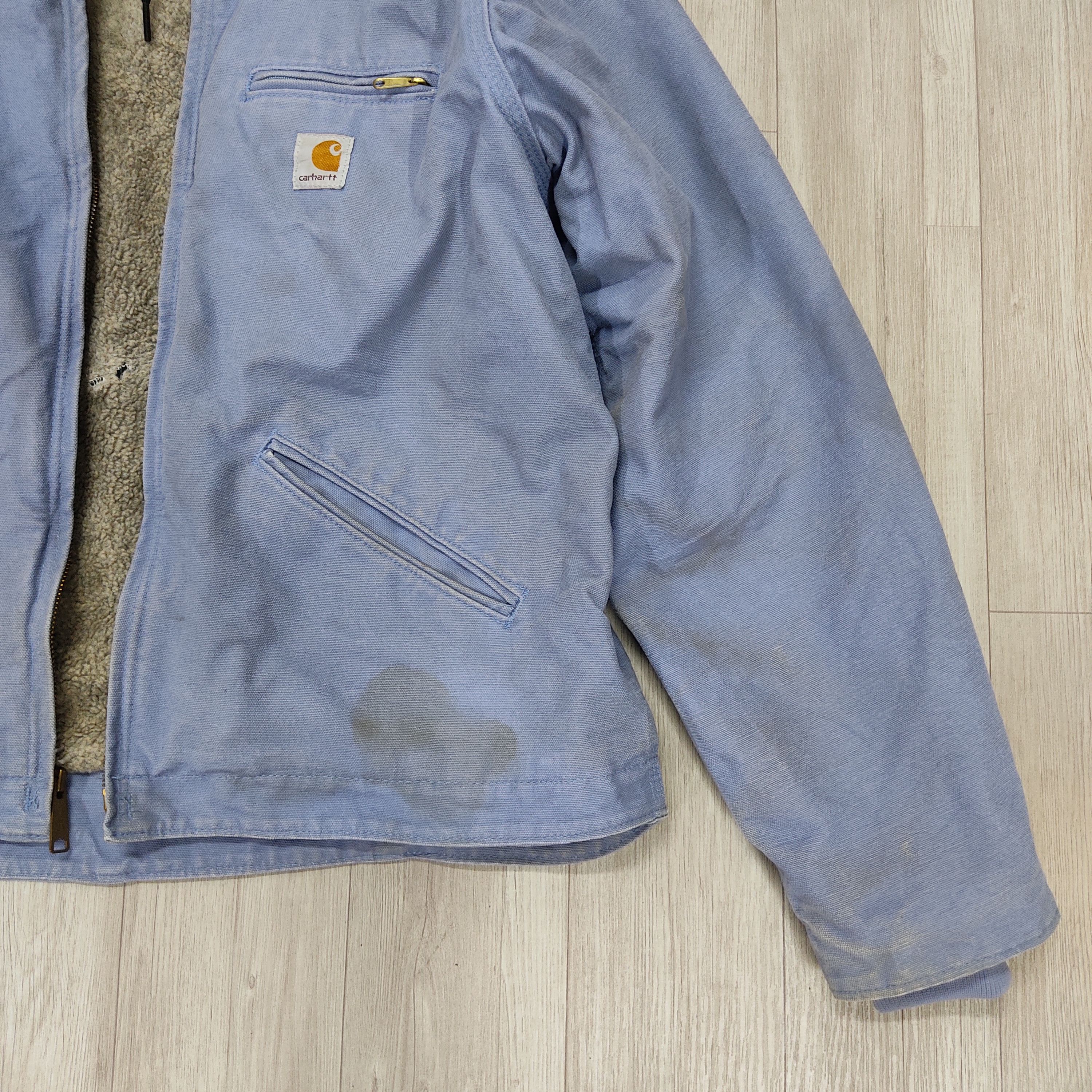 Carhartt CARHARTT Sherpa Lined Cropped Zipper Hooded Jacket Size L / US 10 / IT 46 - 9 Thumbnail