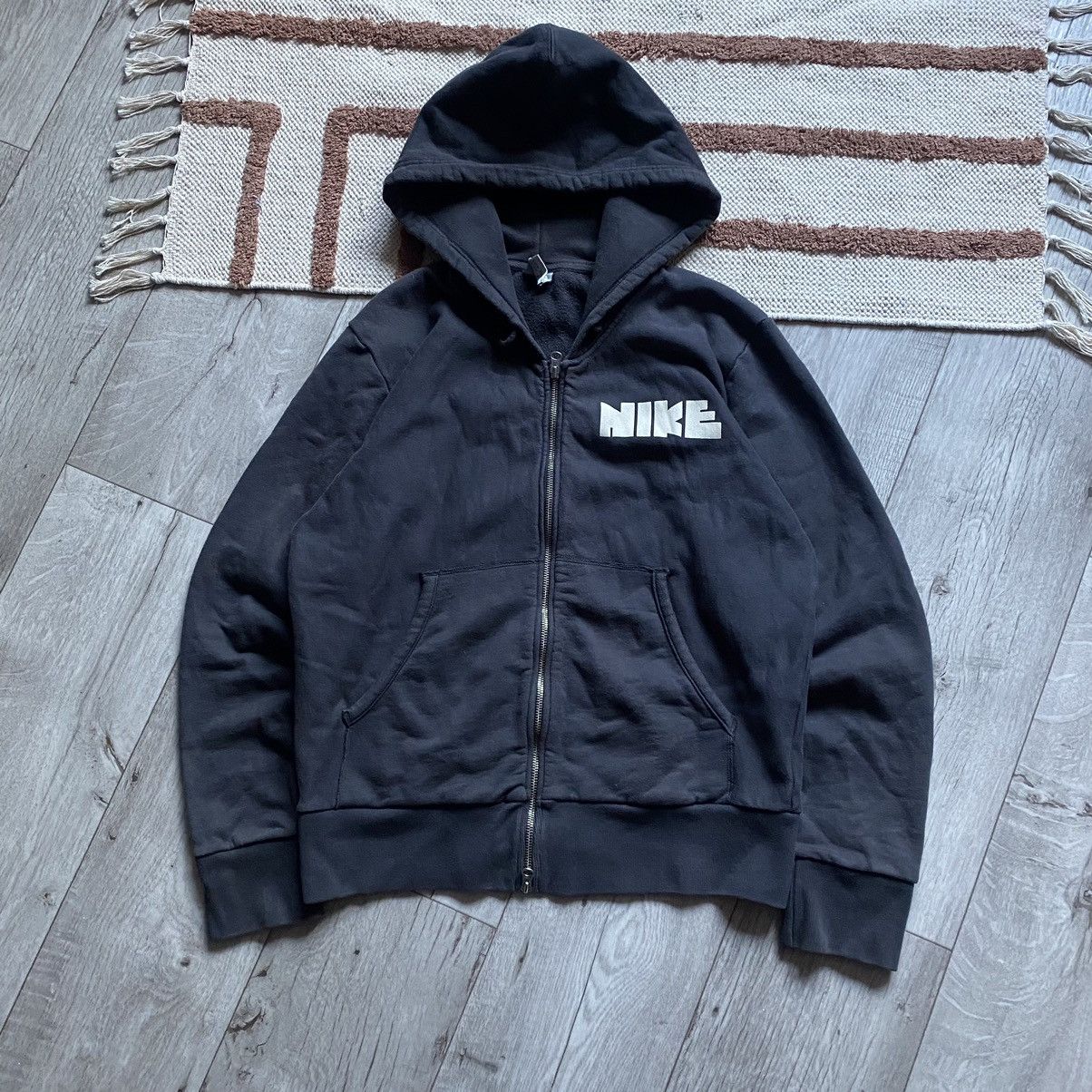 Nike NIKE Y2K DRILL BIG LOGO BOXY HEAVY ZIP HOODIE Size US M / EU 48-50 / 2 - 2 Thumbnail