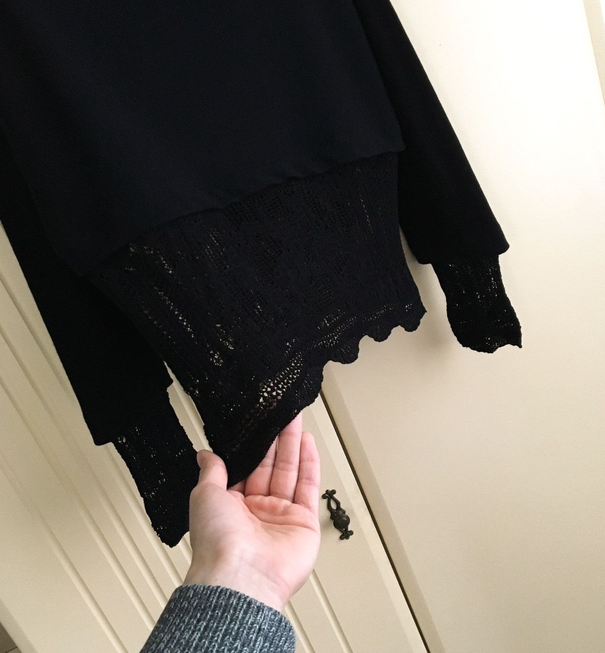 Jean Paul Gaultier Jean Paul Gaultier Long Sleeve Lace Top Size M / US 6-8 / IT 42-44 - 4 Thumbnail