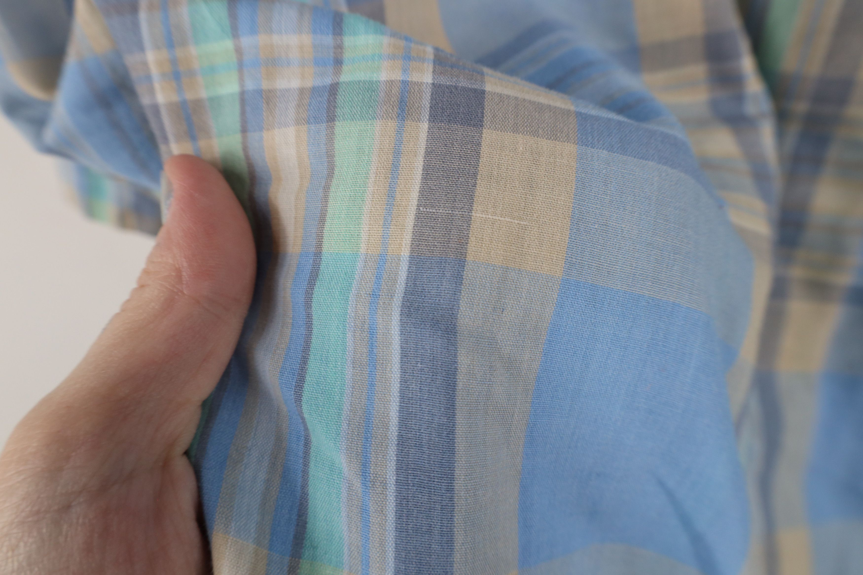 Levi's × Vintage Vintage 80s Levis Plaid Short Sleeve Button Down Shirt Size US XL / EU 56 / 4 - 9 Thumbnail