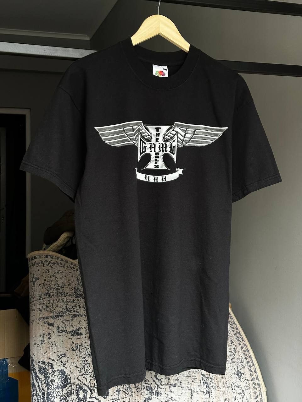 WWE Vintage 2004 WWE Triple H Wrestling USA T Shirt Black Size US L / EU 52-54 / 3 - 2 Thumbnail