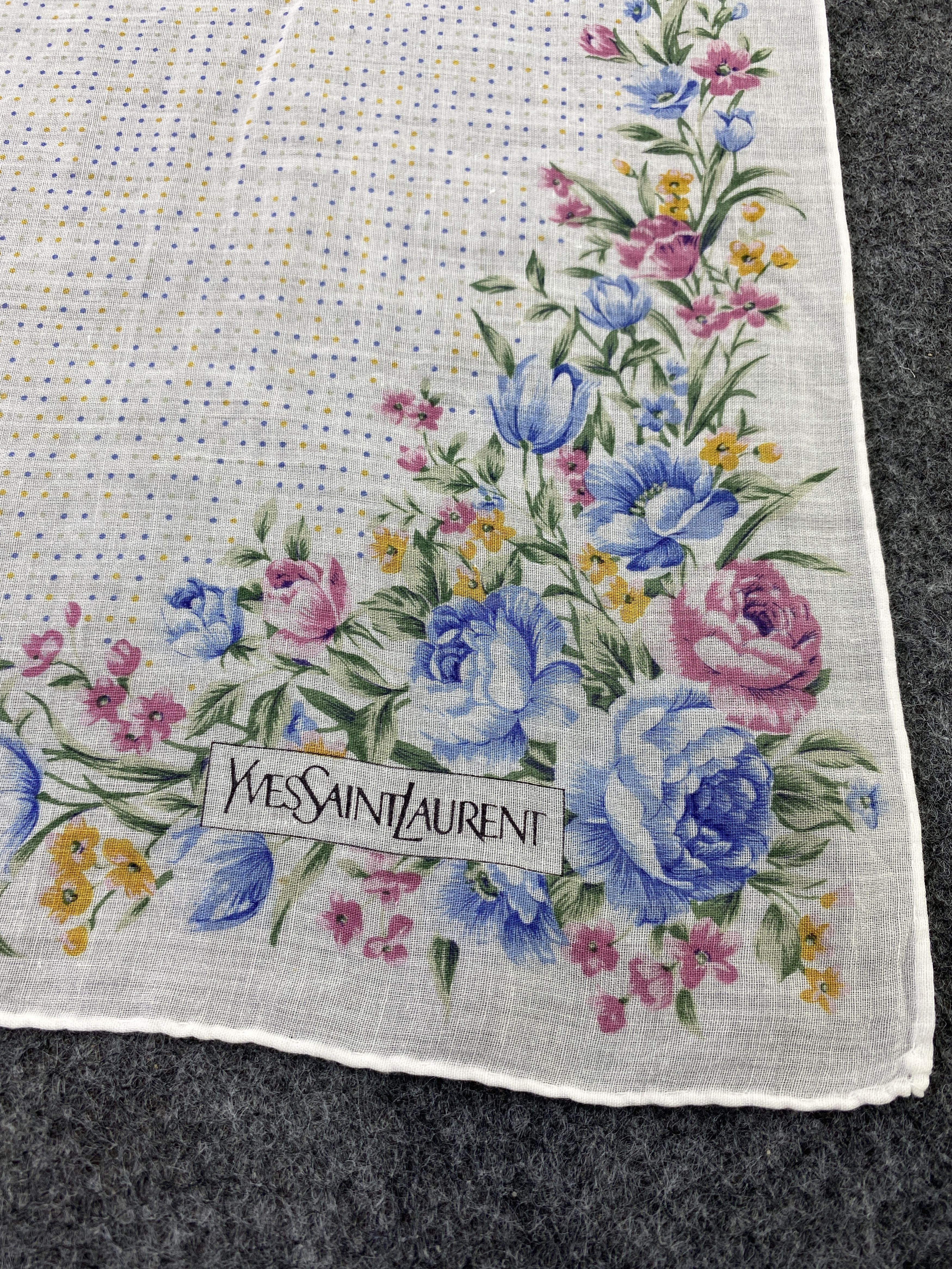 Vintage × Yves Saint Laurent Yves Saint Laurent Handkerchief / Bandana / Neckerchief-B169 Size ONE SIZE - 5 Thumbnail