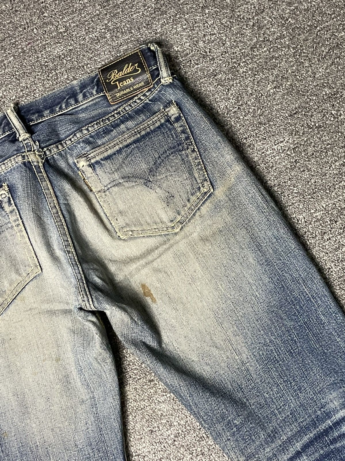 Vintage FLAT HEAD x BALDER JEANS Brand Ripped Jean (84) Size US 32 / EU 48 - 16 Thumbnail