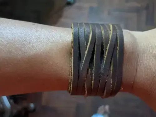 Other Fashion Jewelry Vintage Weave PU Leather Bracelet Size ONE SIZE - 2 Thumbnail