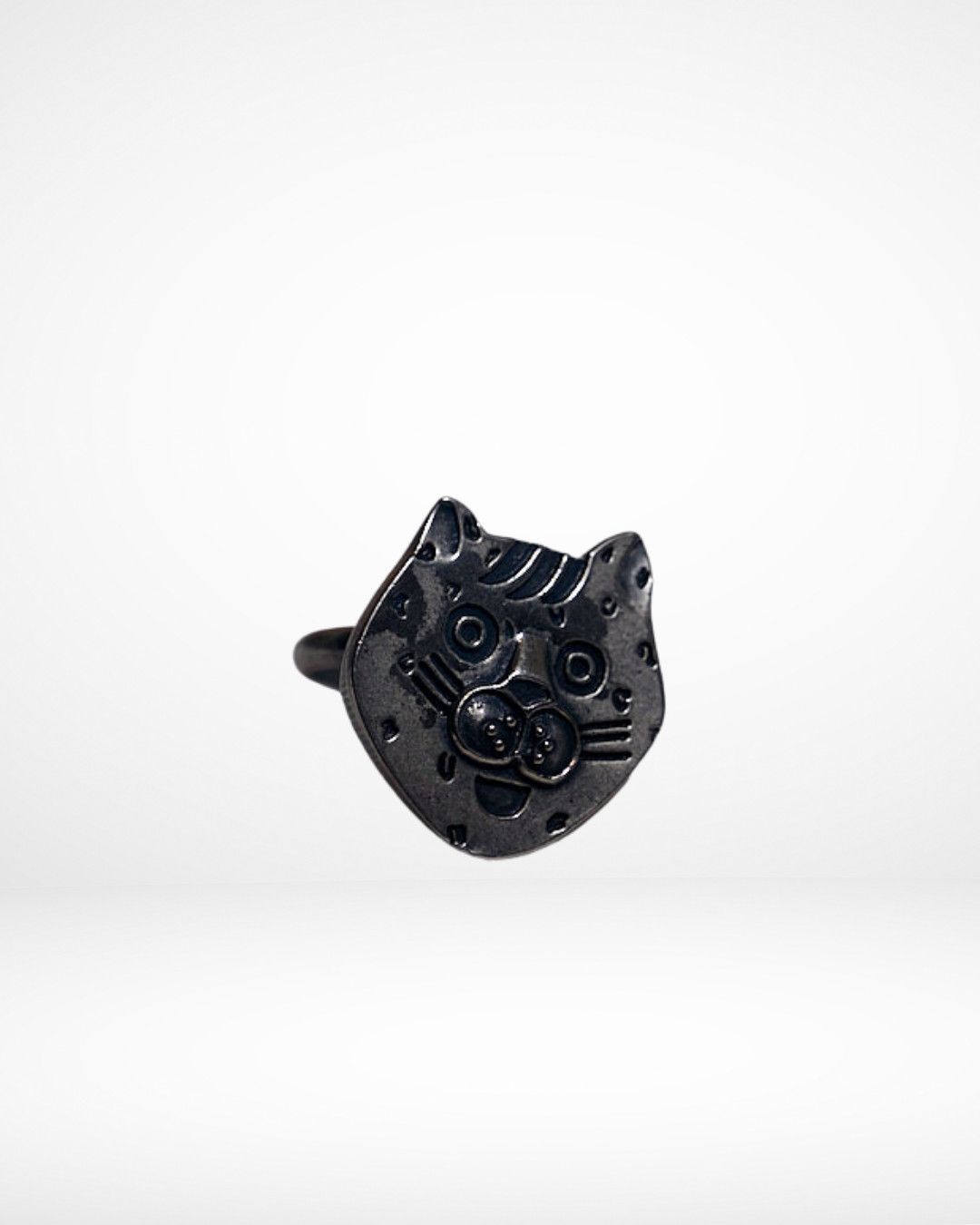 Ne-Net 2010 Nenet Spotted Cat Adjustable Stainless Ring Size ONE SIZE - 5 Thumbnail