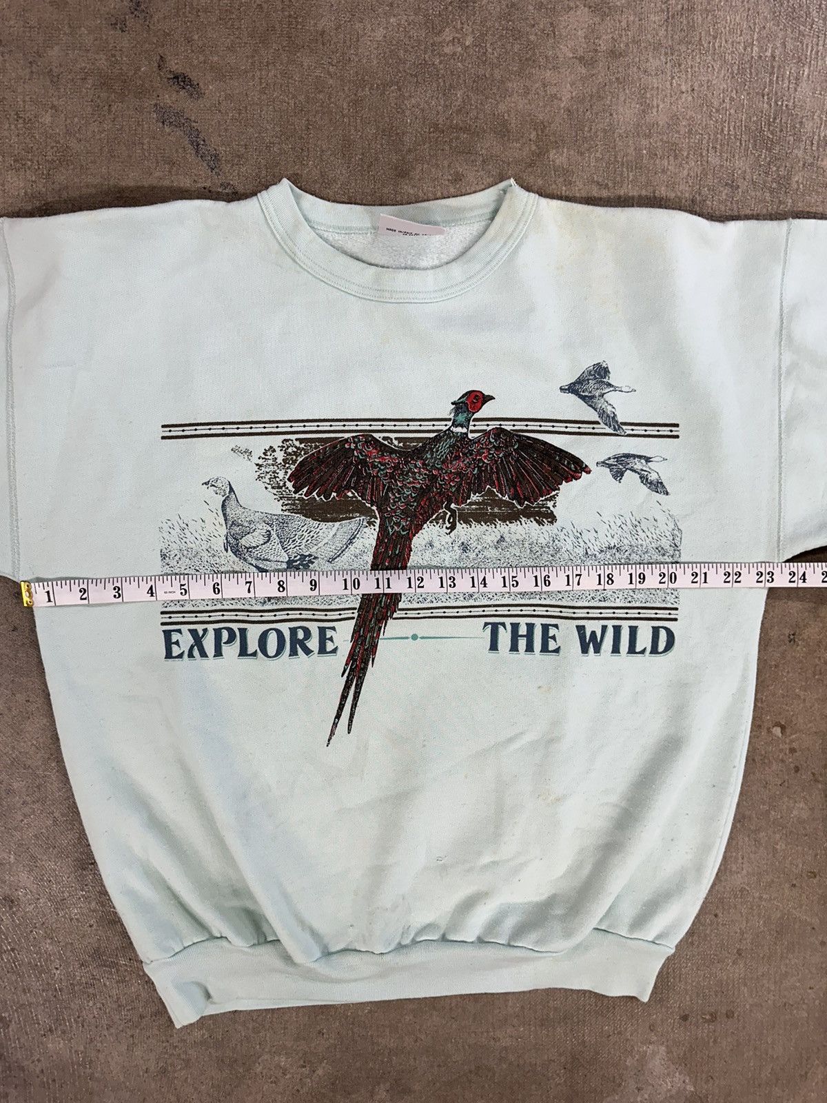 Vintage Vintage 90s Explore The Wild Pheasant Bird Sweatshirt READ Size US M / EU 48-50 / 2 - 13 Thumbnail