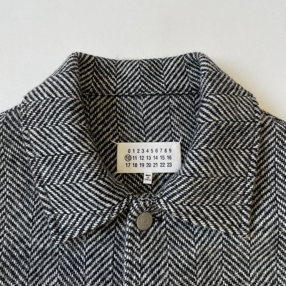 Maison Margiela A/W 19 ‘Chevron Wool’ Trucker Jacket Size US M / EU 48-50 / 2 - 4 Thumbnail