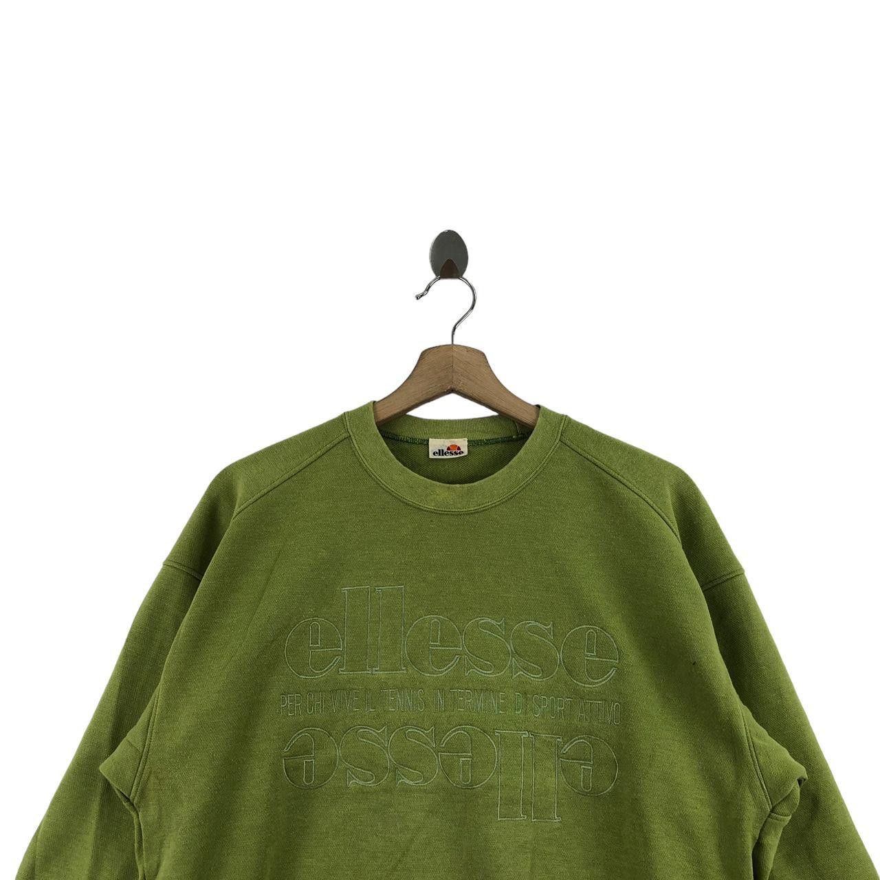 Ellesse Vintage ELLESSE ITALIA TENNIS Embroidered Sweatshirt Sweater Size M / US 6-8 / IT 42-44 - 3 Thumbnail