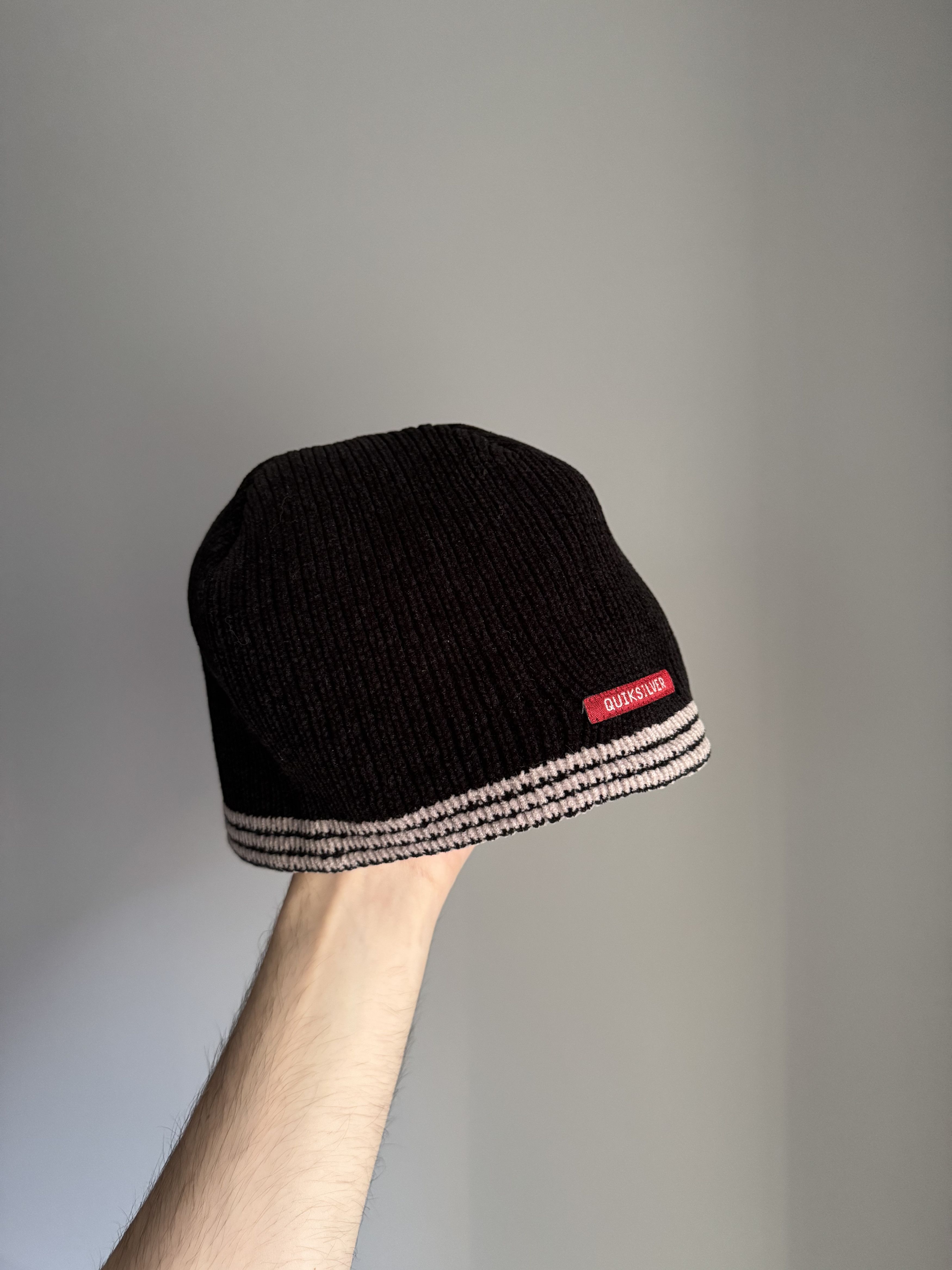 Quiksilver Vintage 90’s Quiksilver Beanie Hat Black Size ONE SIZE - 5 Thumbnail