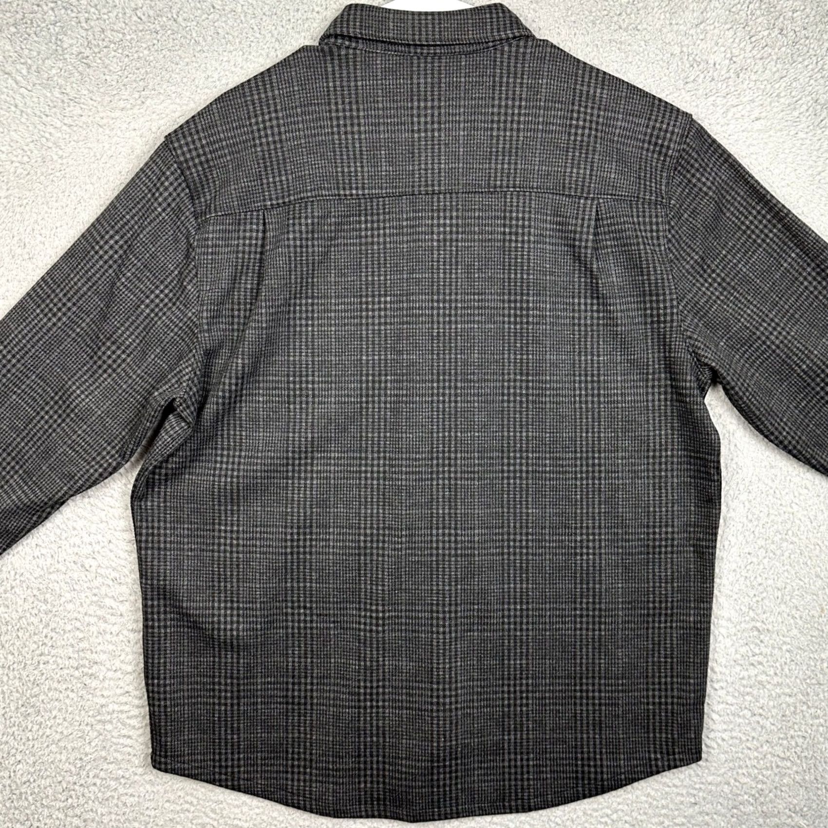 Vintage VRST Shirt Men Large Gray Glen Plaid Stretch Pocket Casual Button Up Flannel EUC Size US L / EU 52-54 / 3 - 2 Thumbnail