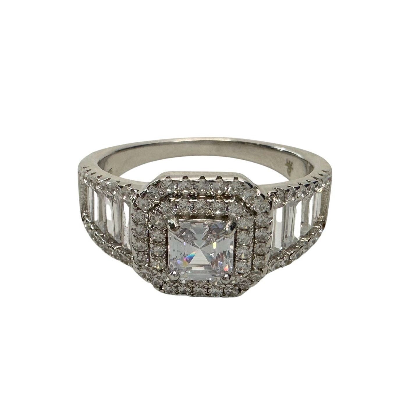 Other Asscher Cut 2.50 ct Lab Created White Sapphire Ring size 9 Size ONE SIZE - 6 Thumbnail