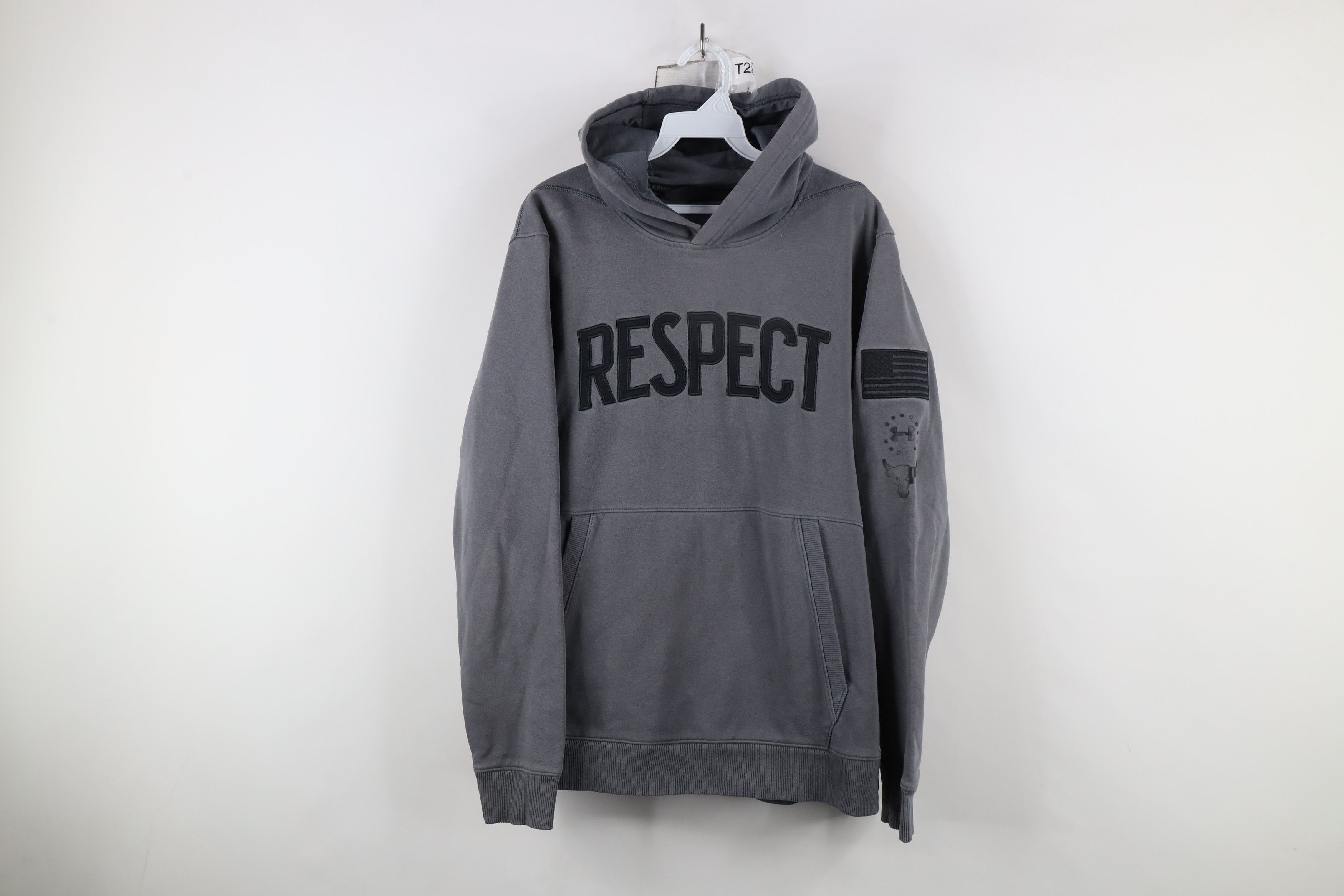 Under Armour × Vintage Under Armour x Project Rock Spell Respect Hoodie Sweatshirt Size US L / EU 52-54 / 3 - 1 Thumbnail