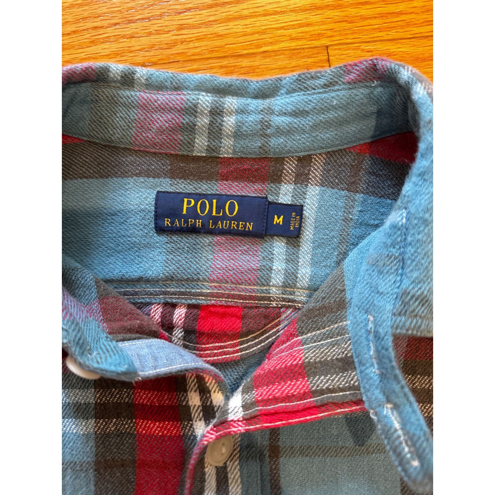 Polo Ralph Lauren Polo RL | Brushed Cotton Work Shirt with Chin Strap Size US M / EU 48-50 / 2 - 3 Thumbnail