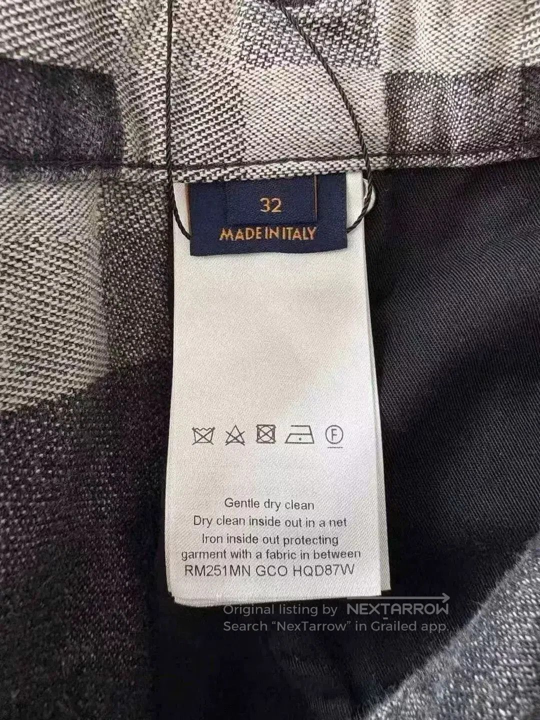 Louis Vuitton louis vuitton gray and white checkered denim pants. Size US 32 / EU 48 - 5 Thumbnail