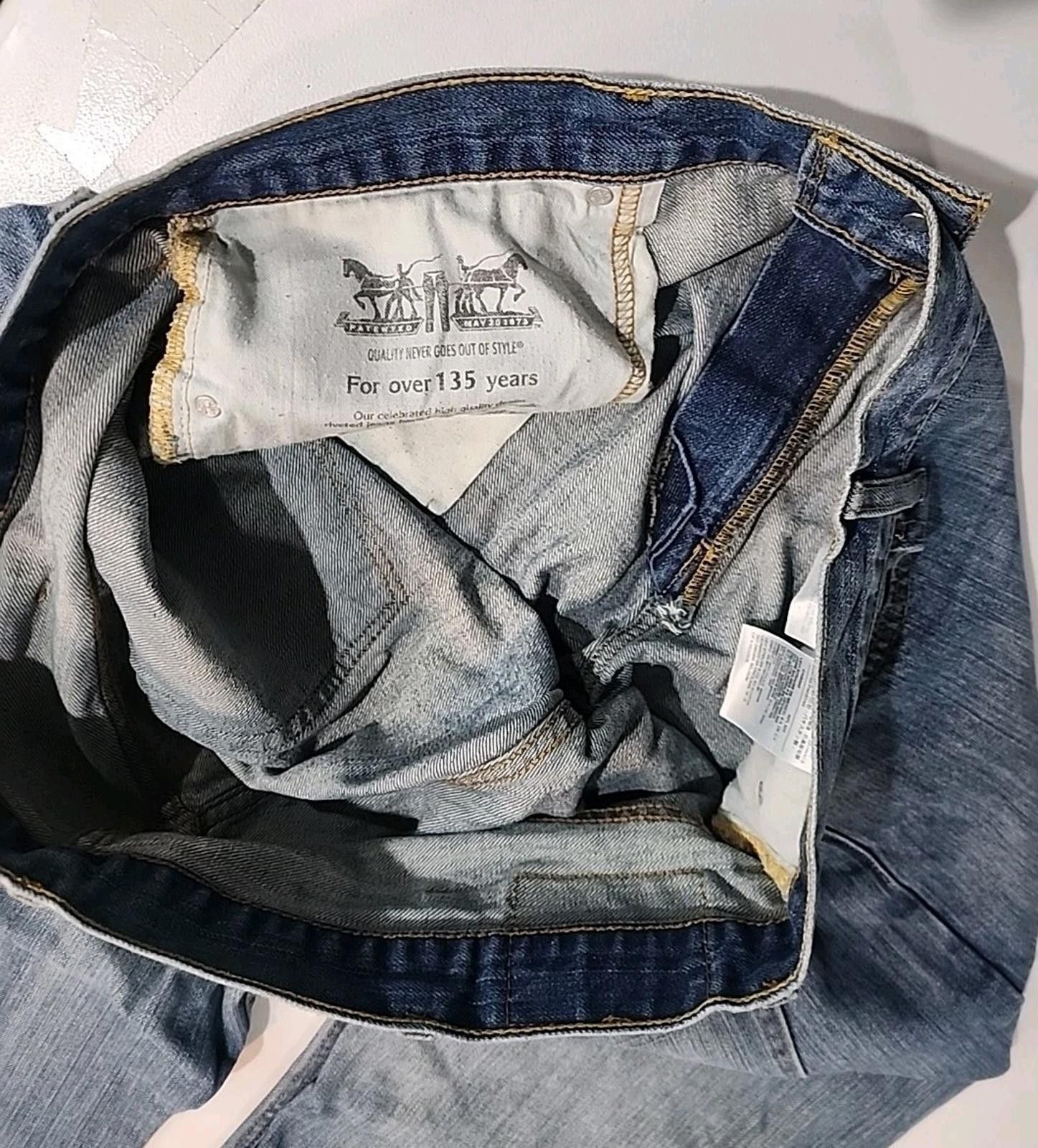 Levi's Levi's 569 Mens Jeans Actual 42Wx32L Blue Denim Size US 42 / EU 58 - 7 Thumbnail