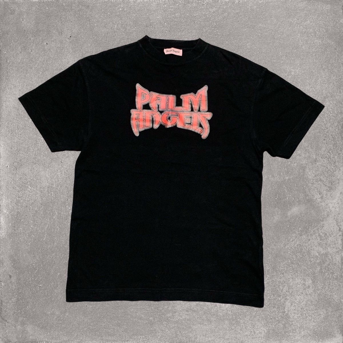 Palm Angels Palm Angels XS Gothic Logo Black Tee Size US XS / EU 42 / 0 - 1 Thumbnail