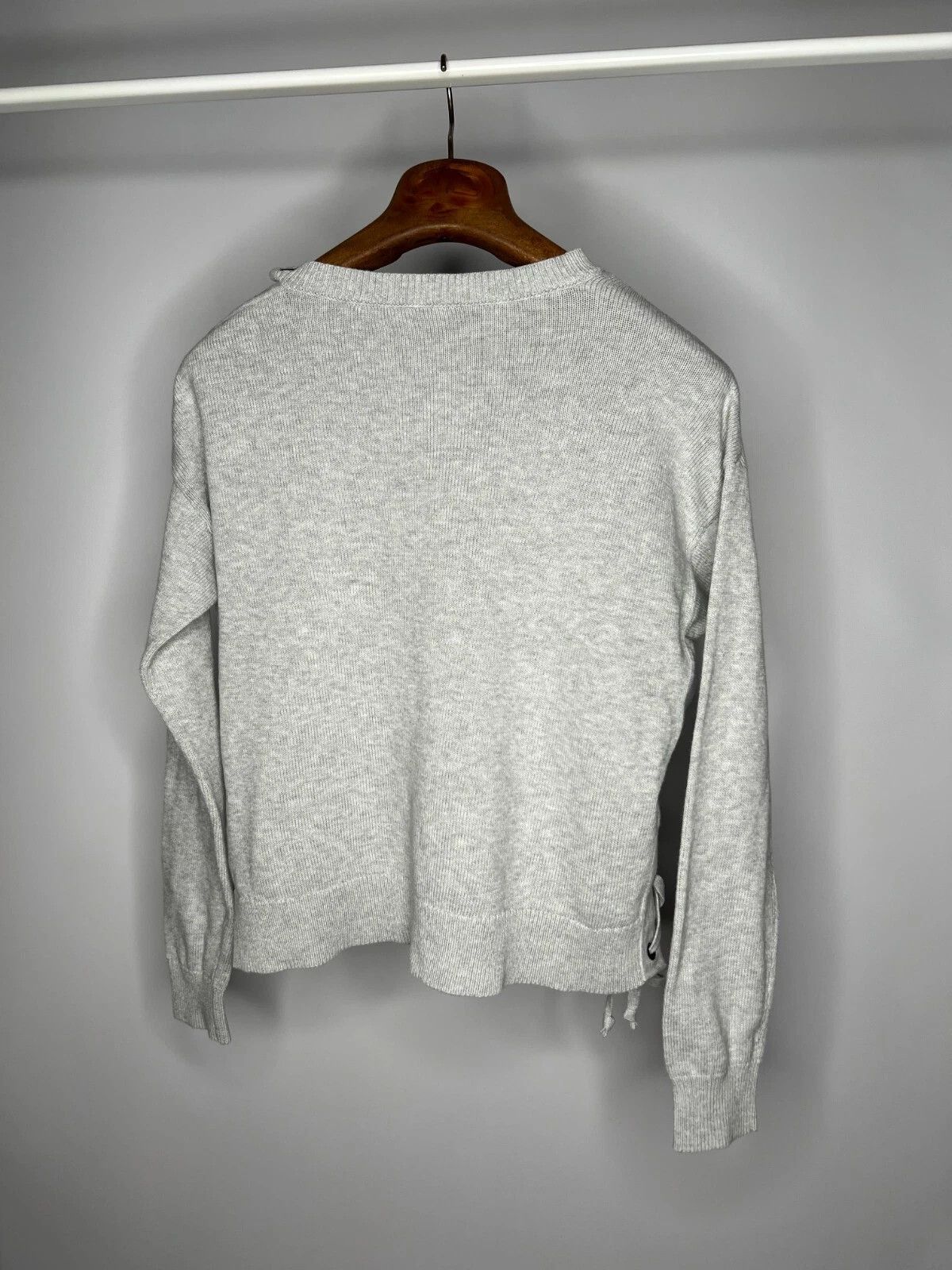 Allsaints ALLSAINTS Women's Light Gray Revo Lace Jumper Knit Size M / US 6-8 / IT 42-44 - 14 Thumbnail