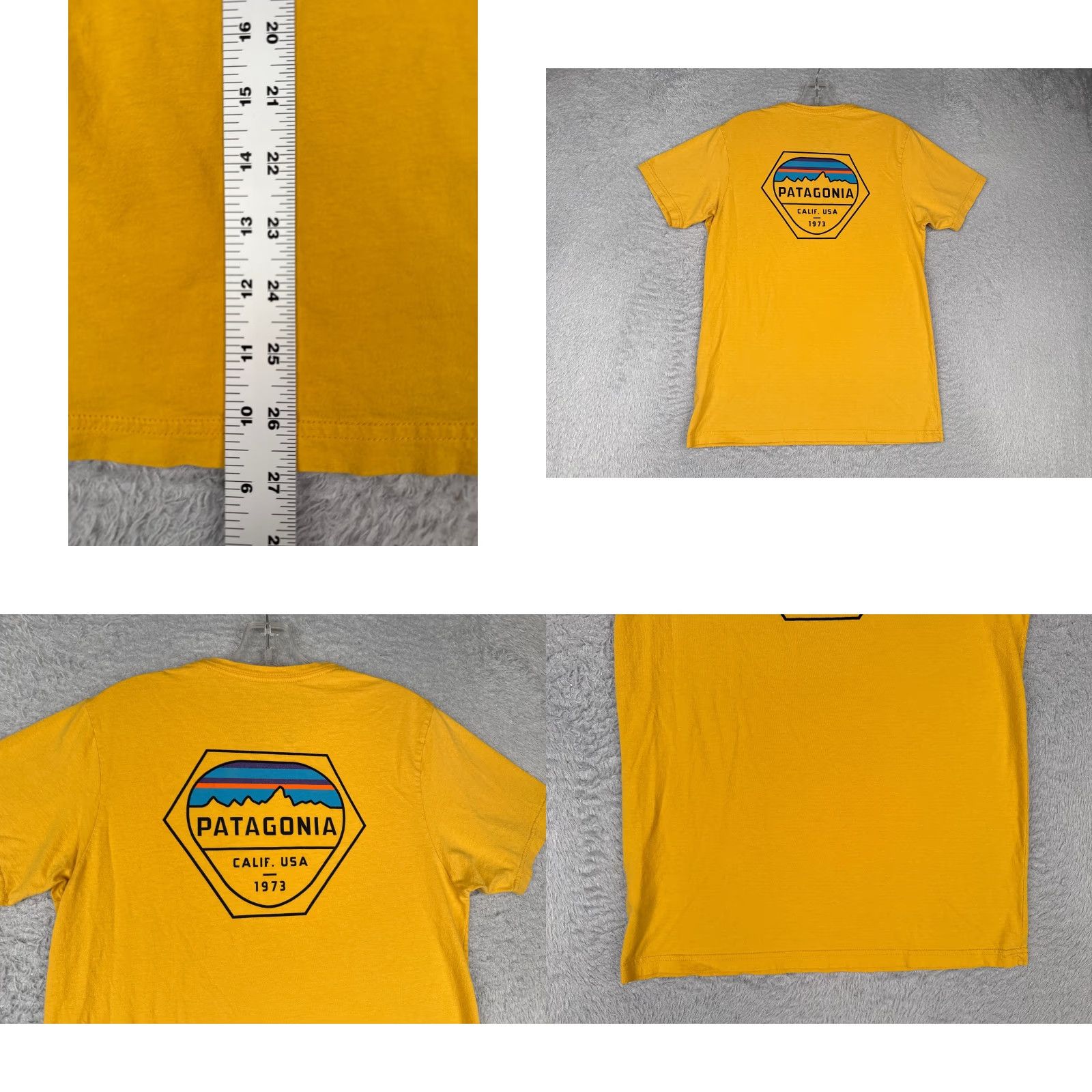 Patagonia Patagonia Shirt Men Small Yellow Short Sleeve Crew Neck Cotton Pocket Slim Fit Size US S / EU 44-46 / 1 - 9 Thumbnail