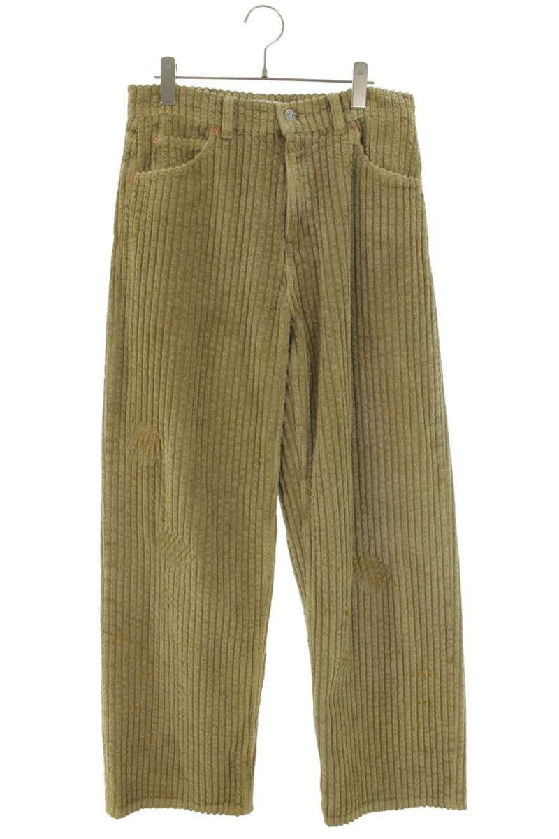 Our Legacy Olive Overdyed Tweed Drape Trousers | Grailed