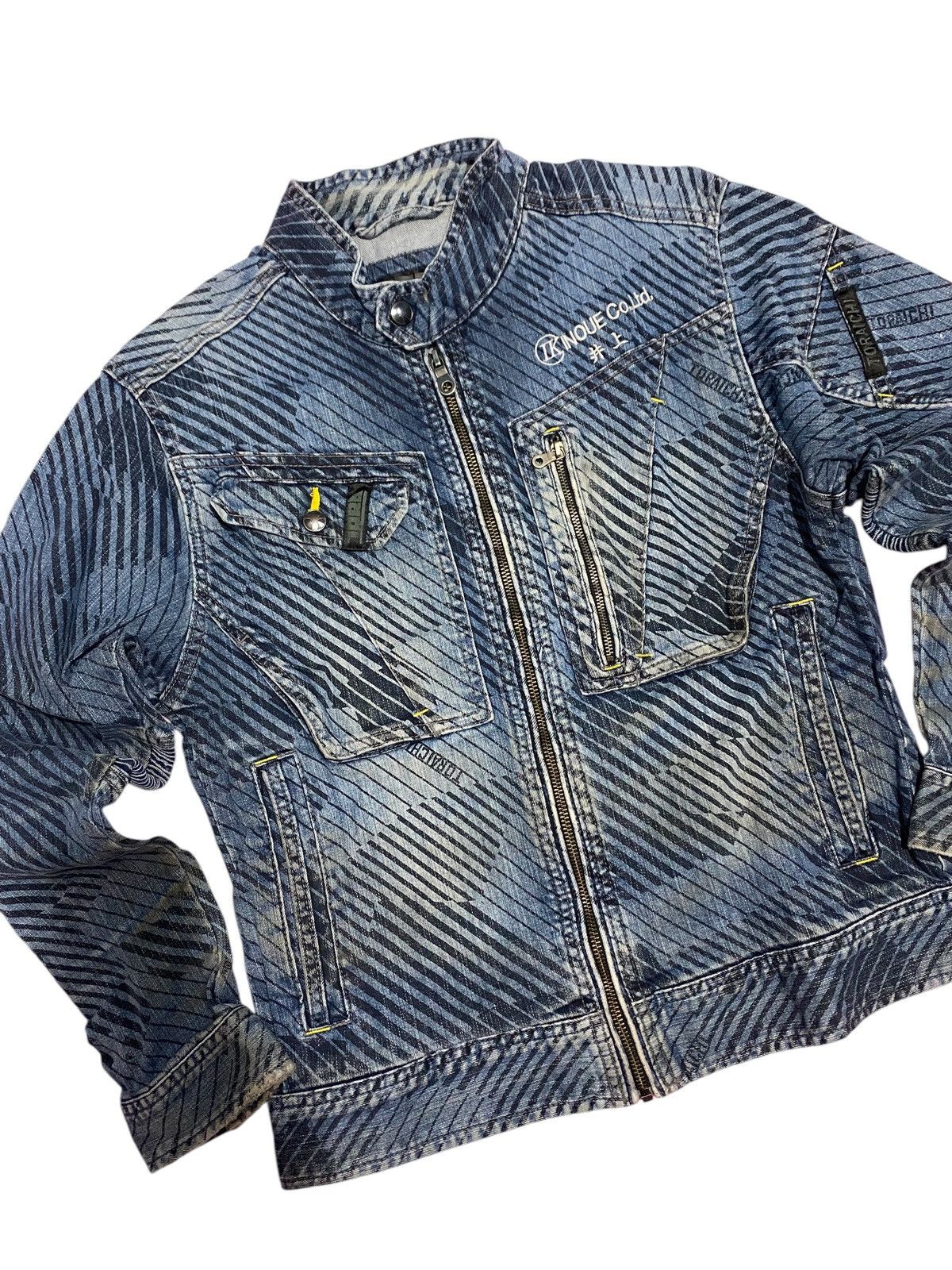 If Six Was Nine × Japanese Brand × Le Grande Bleu (L.G.B.) Y2k Tora by Toraichi biker denim jacket Size US M / EU 48-50 / 2 - 4 Thumbnail