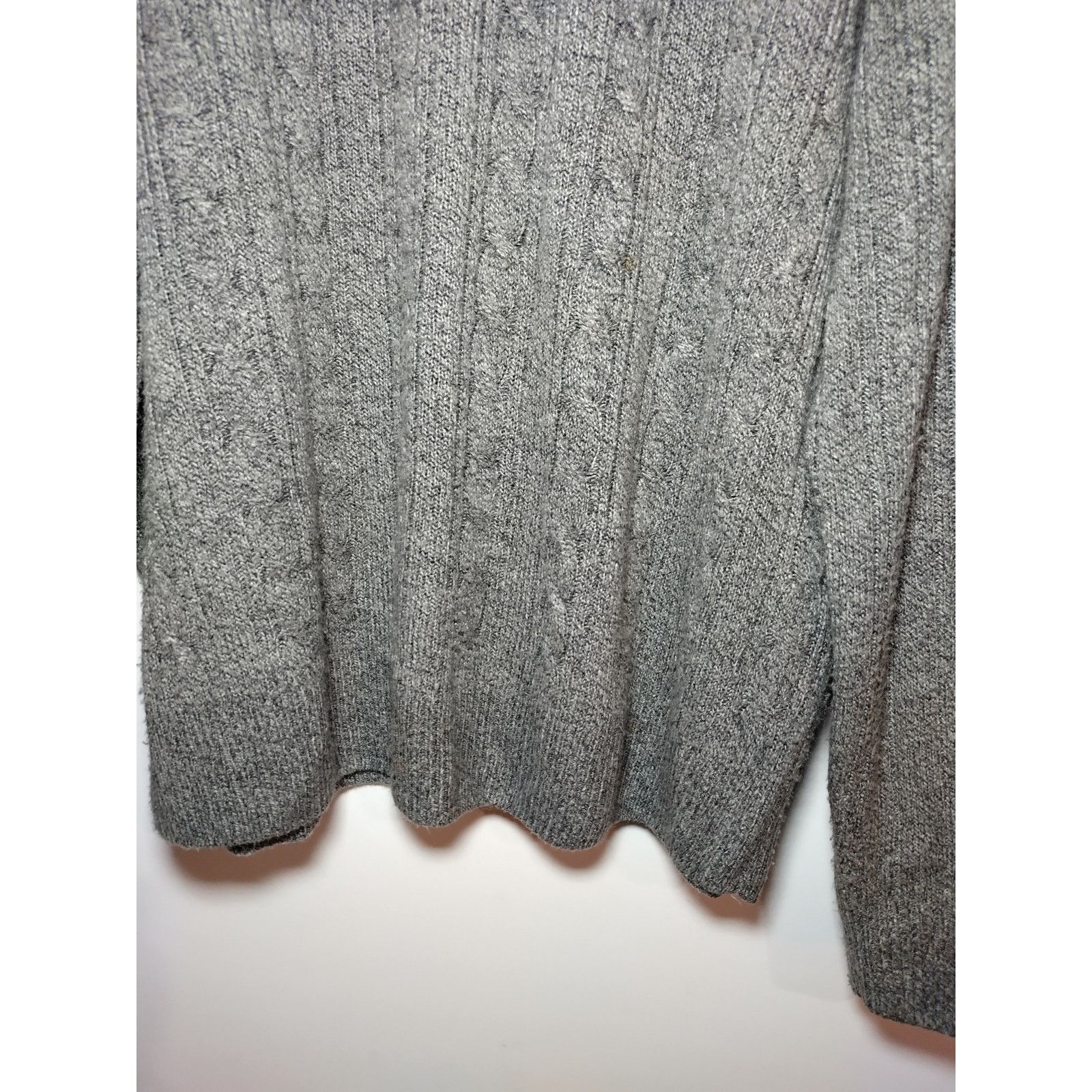 Geoffrey Beene Geoffrey Beene Women Acrylic Sweater Knit Crew Neck Gray Lg Size L / US 10 / IT 46 - 2 Thumbnail